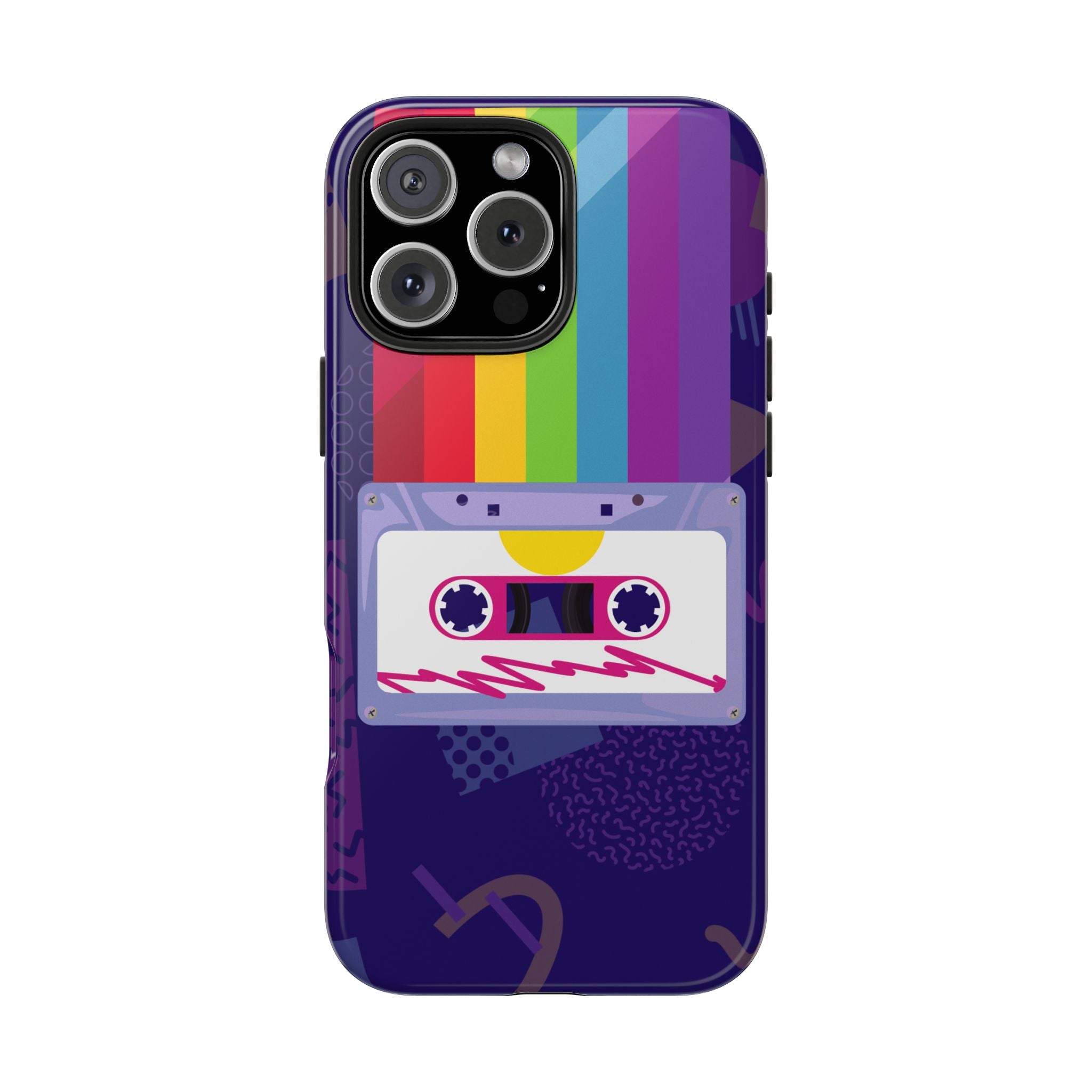 80s–90s Cassette Rainbow Phone Case 📼🌈📱