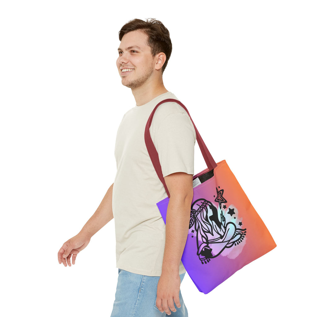 🌙✨ 60s - 70s Moon Child Tote Bag 🌼🌈