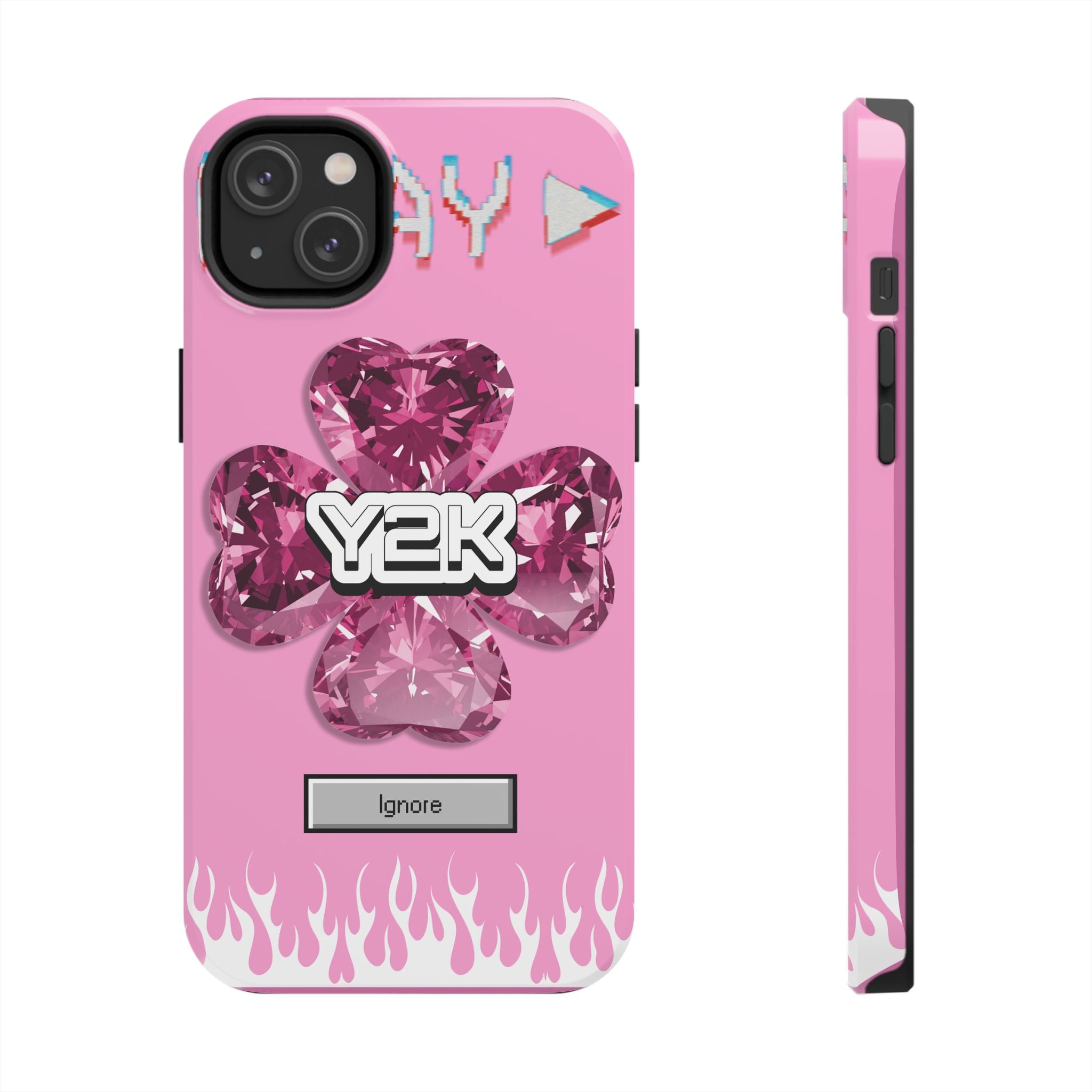 Y2K Play Ignore Sweet Pink Phone Case 💗📱