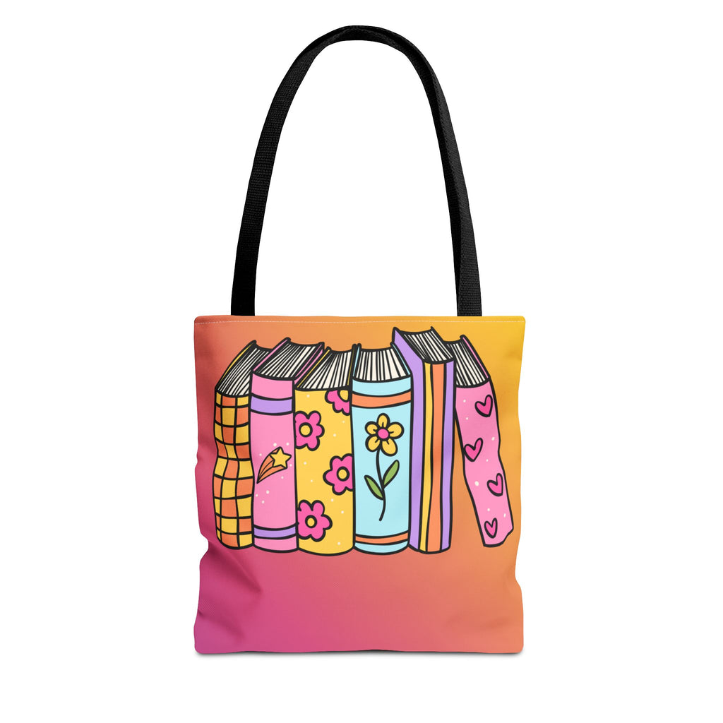 💿 90s Book Collector Bright Books Tote Bag