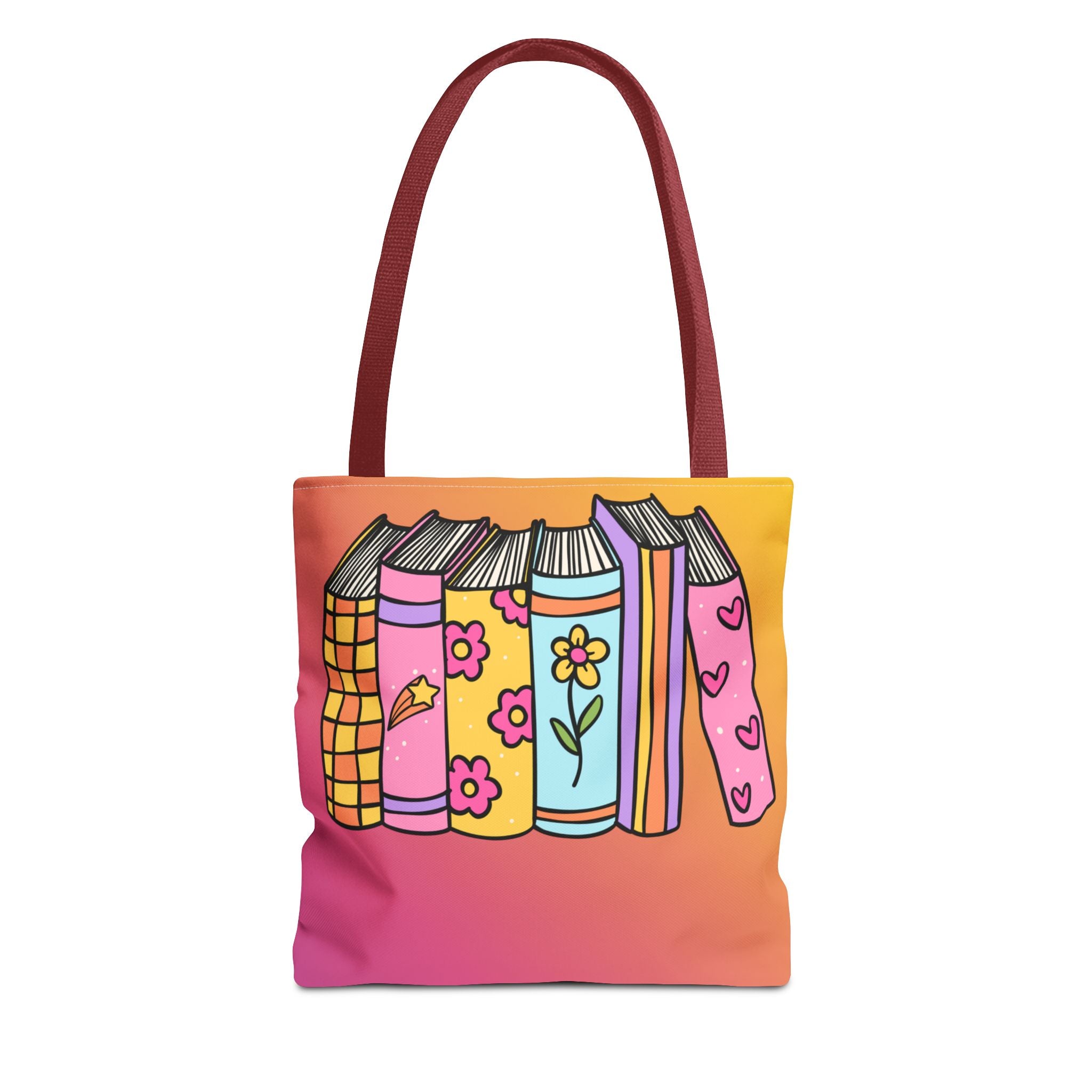 💿 90s Book Collector Bright Books Tote Bag