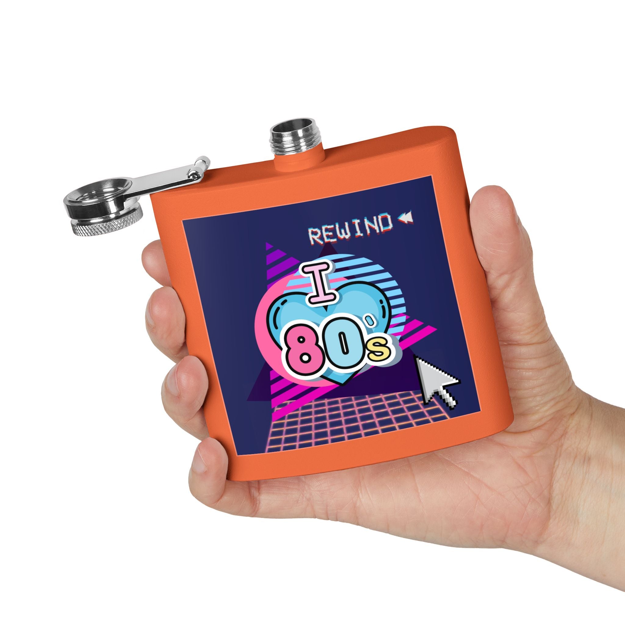 I Heart the 80s Rewind Flask