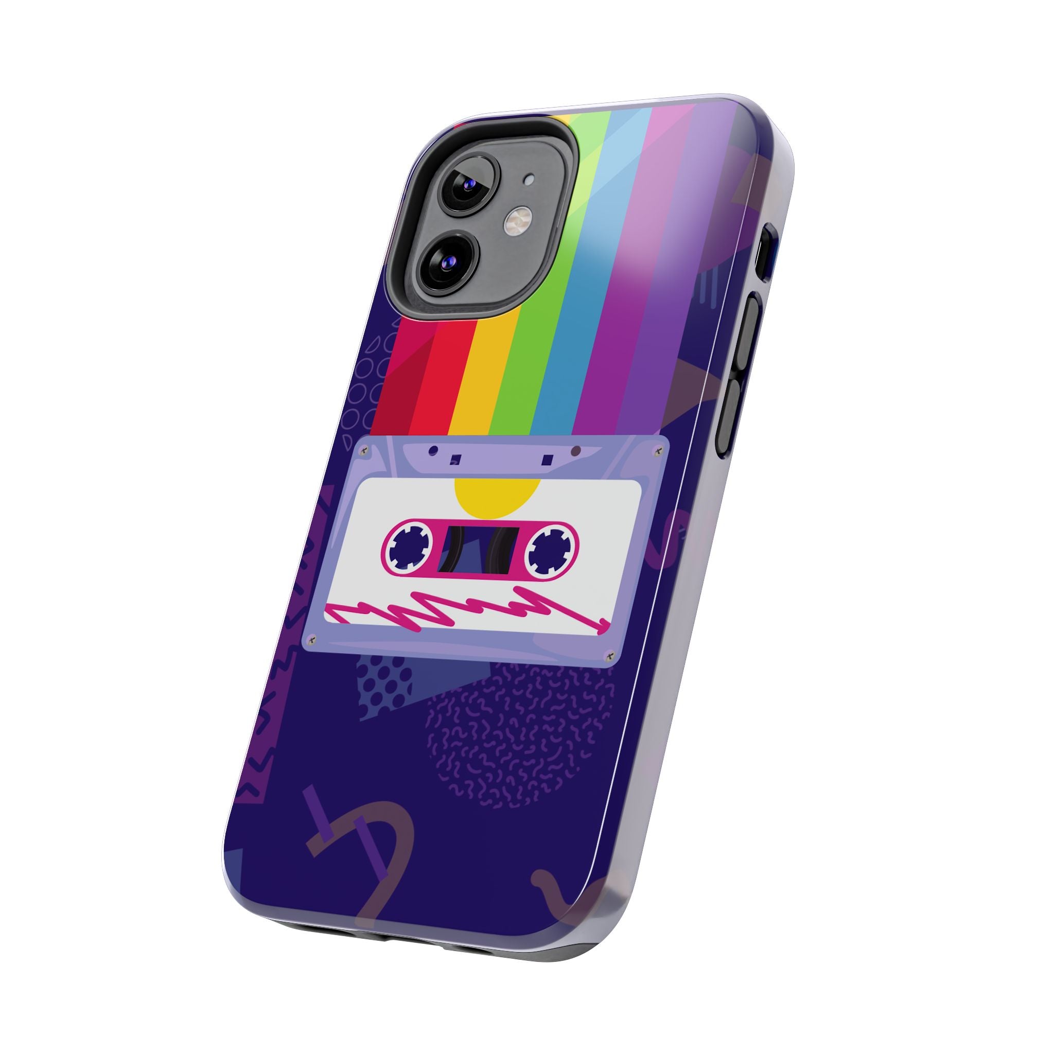 80s–90s Cassette Rainbow Phone Case 📼🌈📱