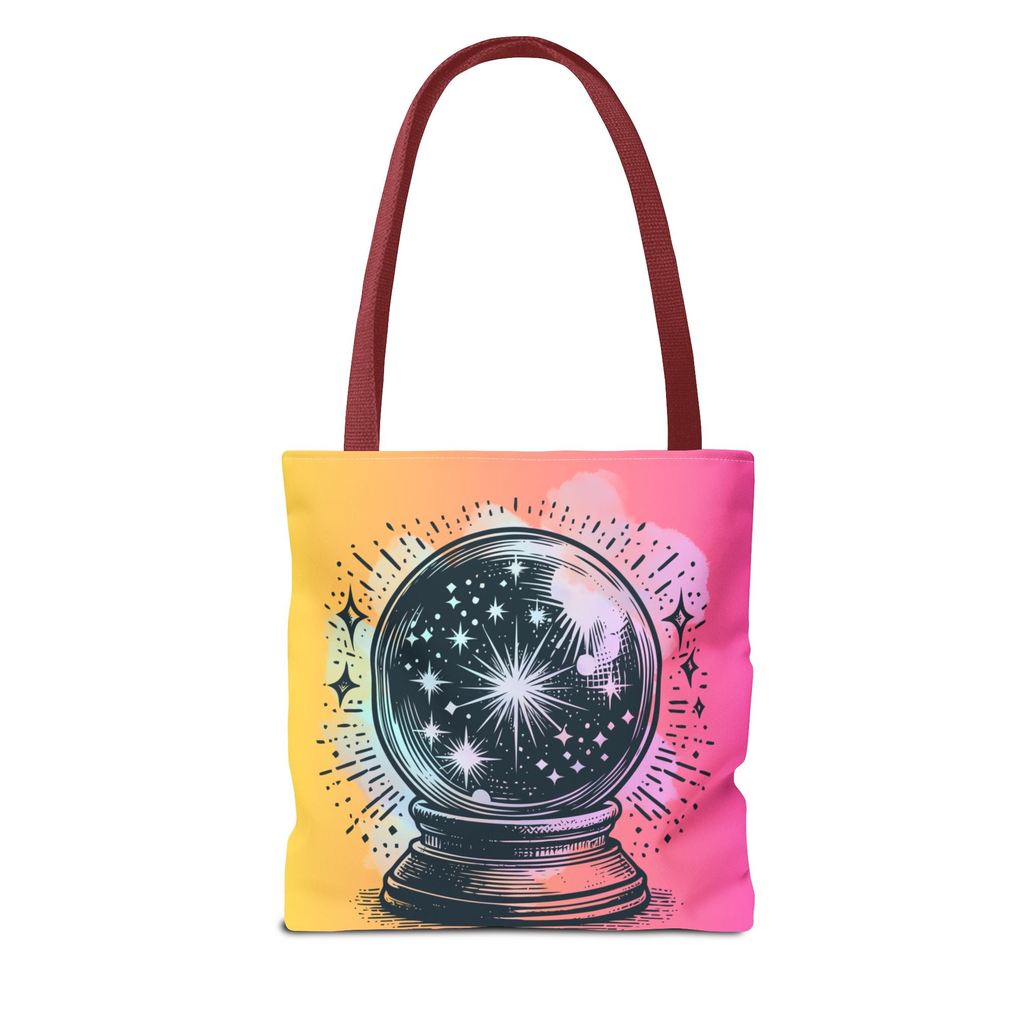 🔮✨ 70s Crystal Ball Mystical Tote Bag 🌼🌙