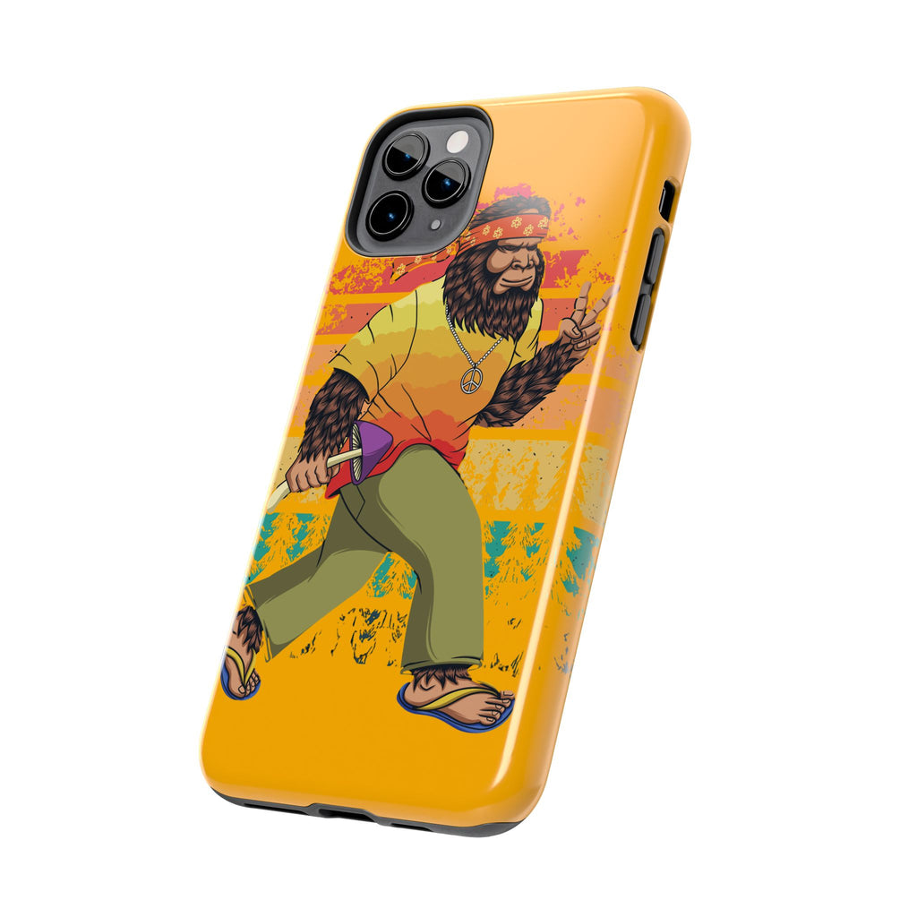 70s Bigfoot Mushroom Hunting Peace Phone Case 🍄✌️