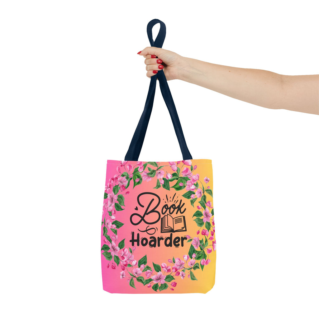💖 60s–90s Book Hoarder Retro Tote Bag – Bright Pink & Yellow