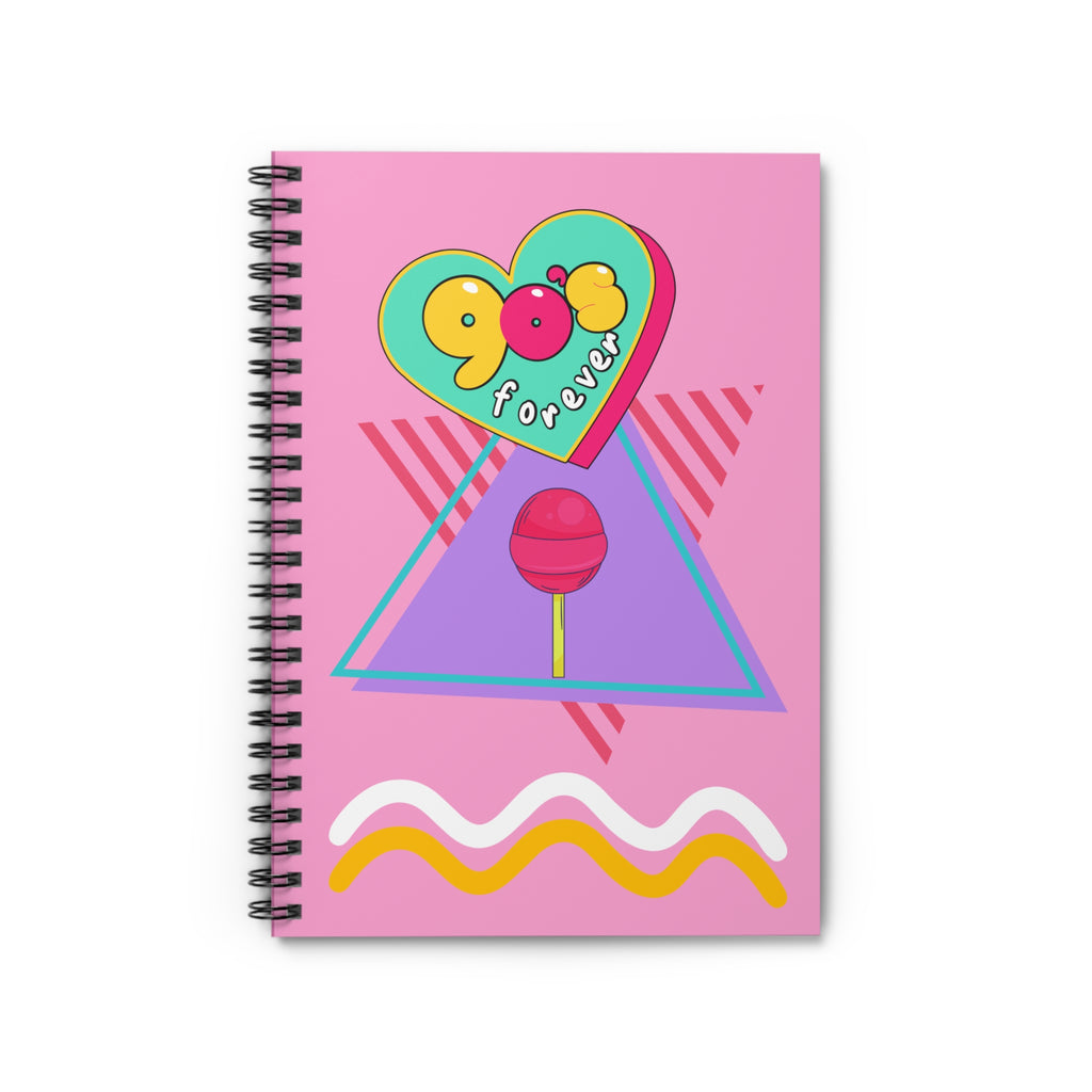 🍭💖 90s Forever Heart Squiggle Lollipop Journal 🌈✨