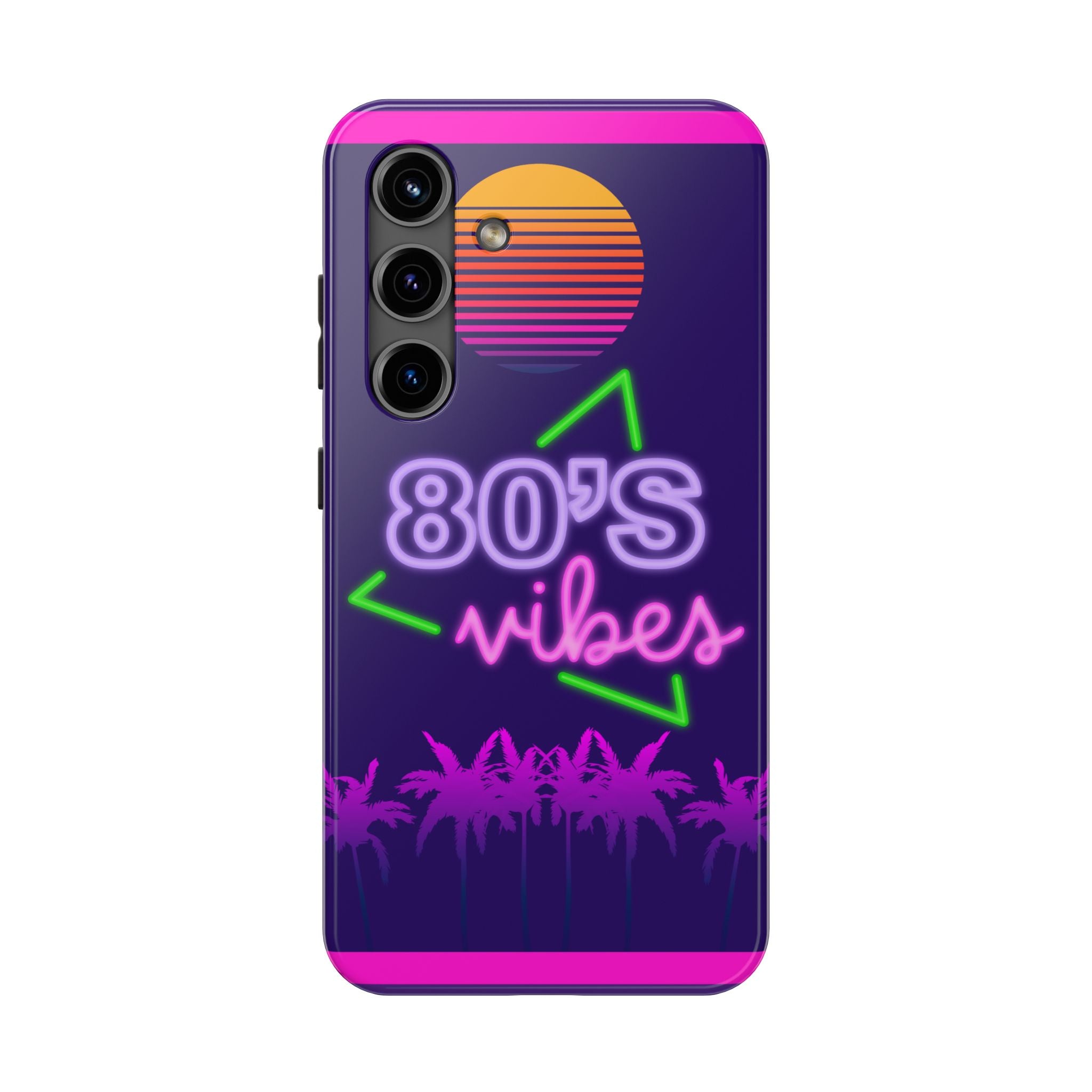 80s Vibes Synthwave Palm Trees Phone Case 🌴🎹📱