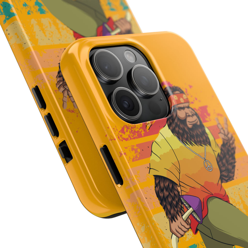 70s Bigfoot Mushroom Hunting Peace Phone Case 🍄✌️