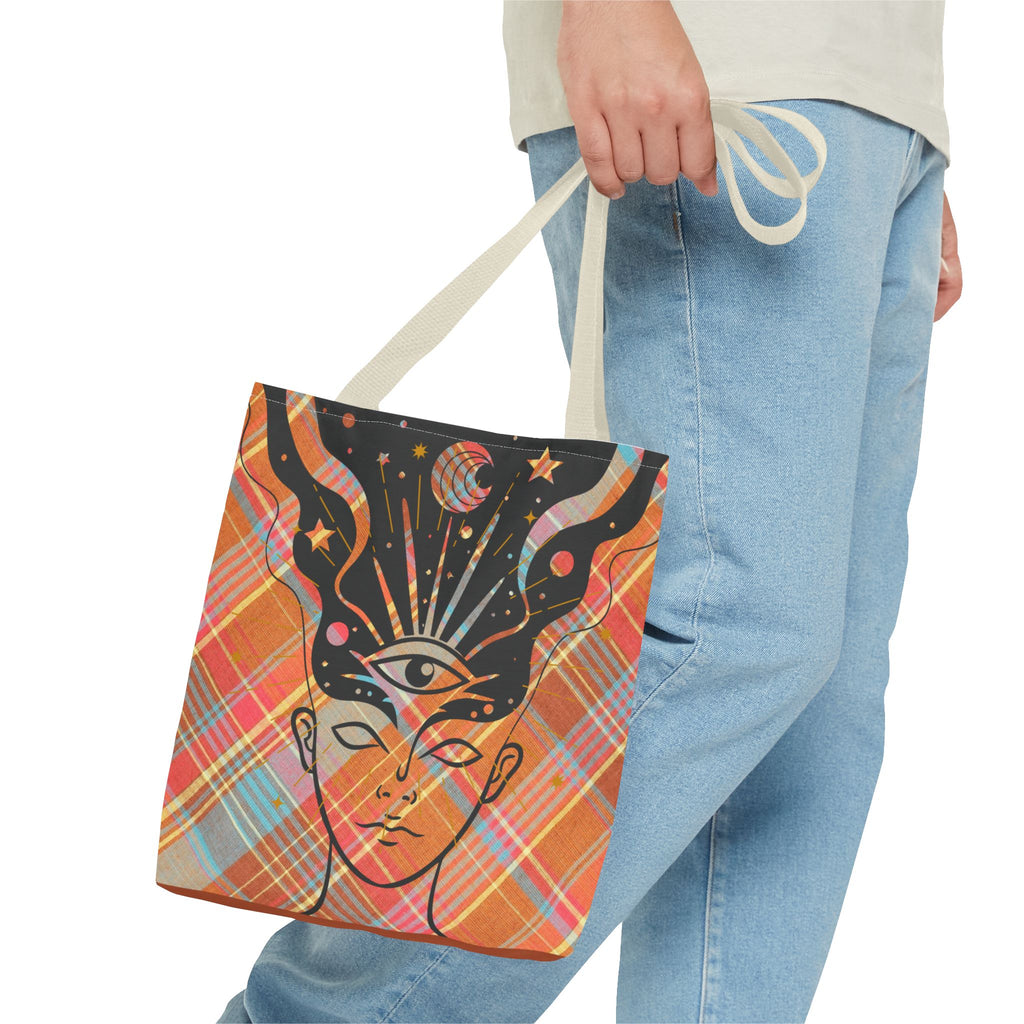 👁️🌼 70s Third Eye Mystical Tote Bag ✨👜