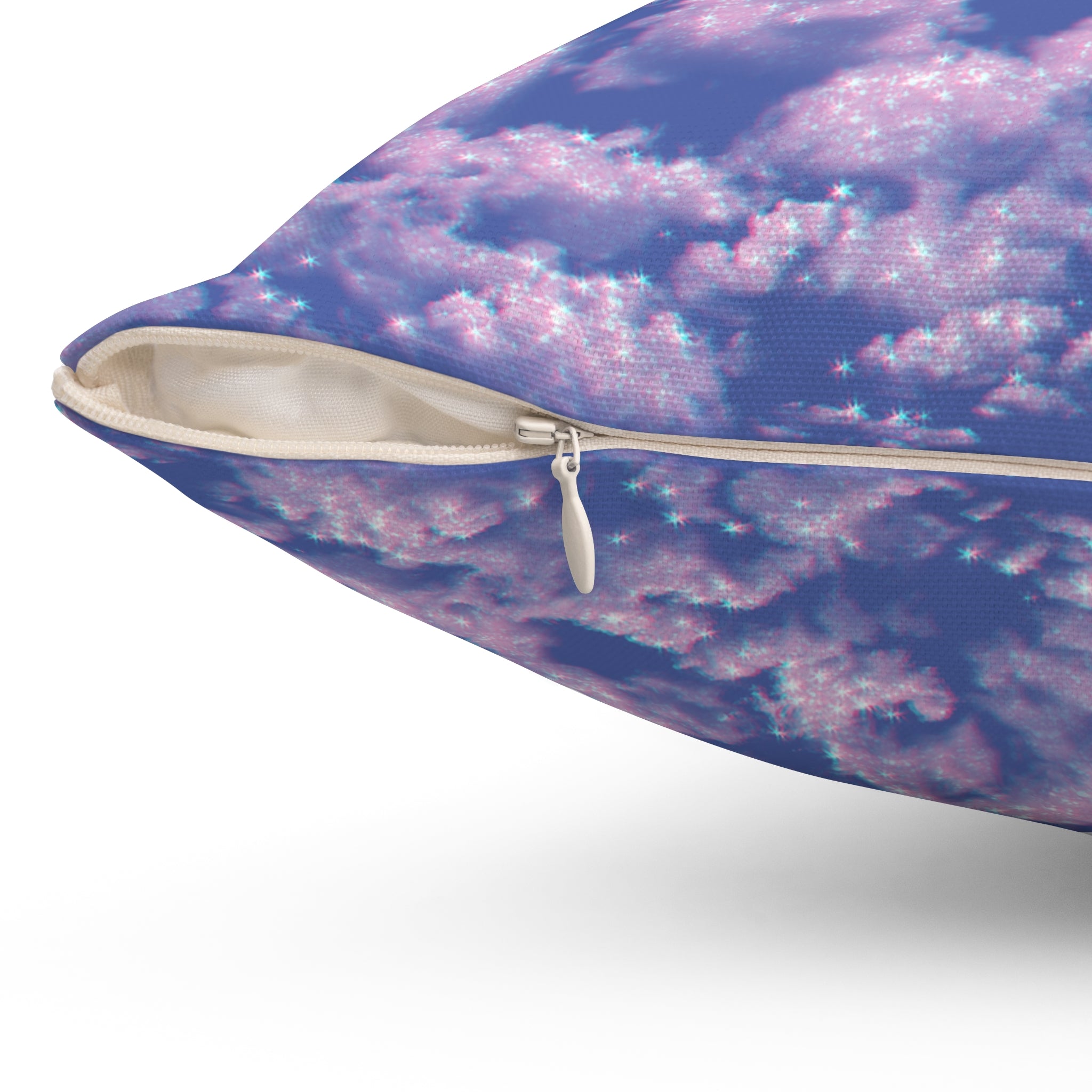 Blue and Purple 90s Clouds - Take Me Back Pillow