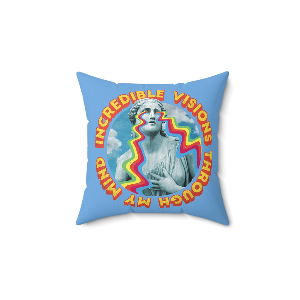 Incredible Visions Through My Mind 70s Pillow