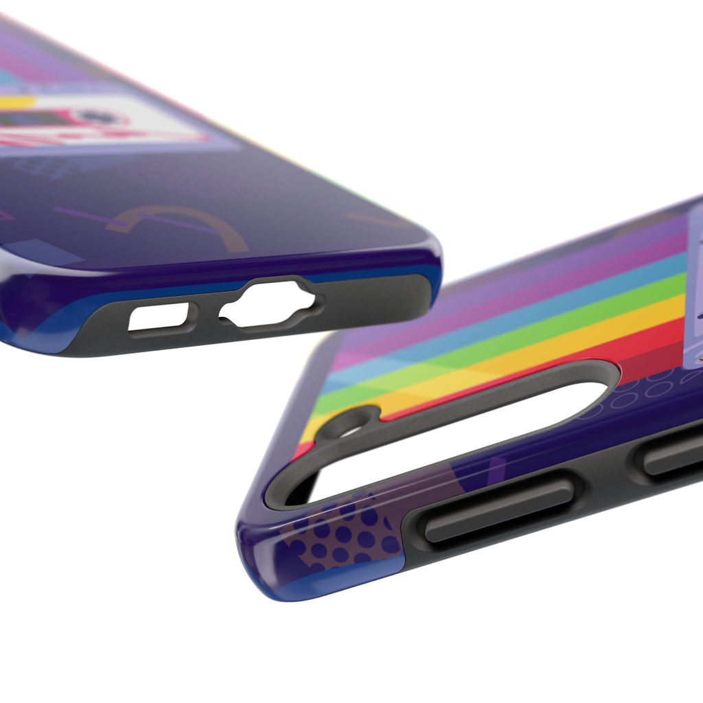 80s–90s Cassette Rainbow Phone Case 📼🌈📱