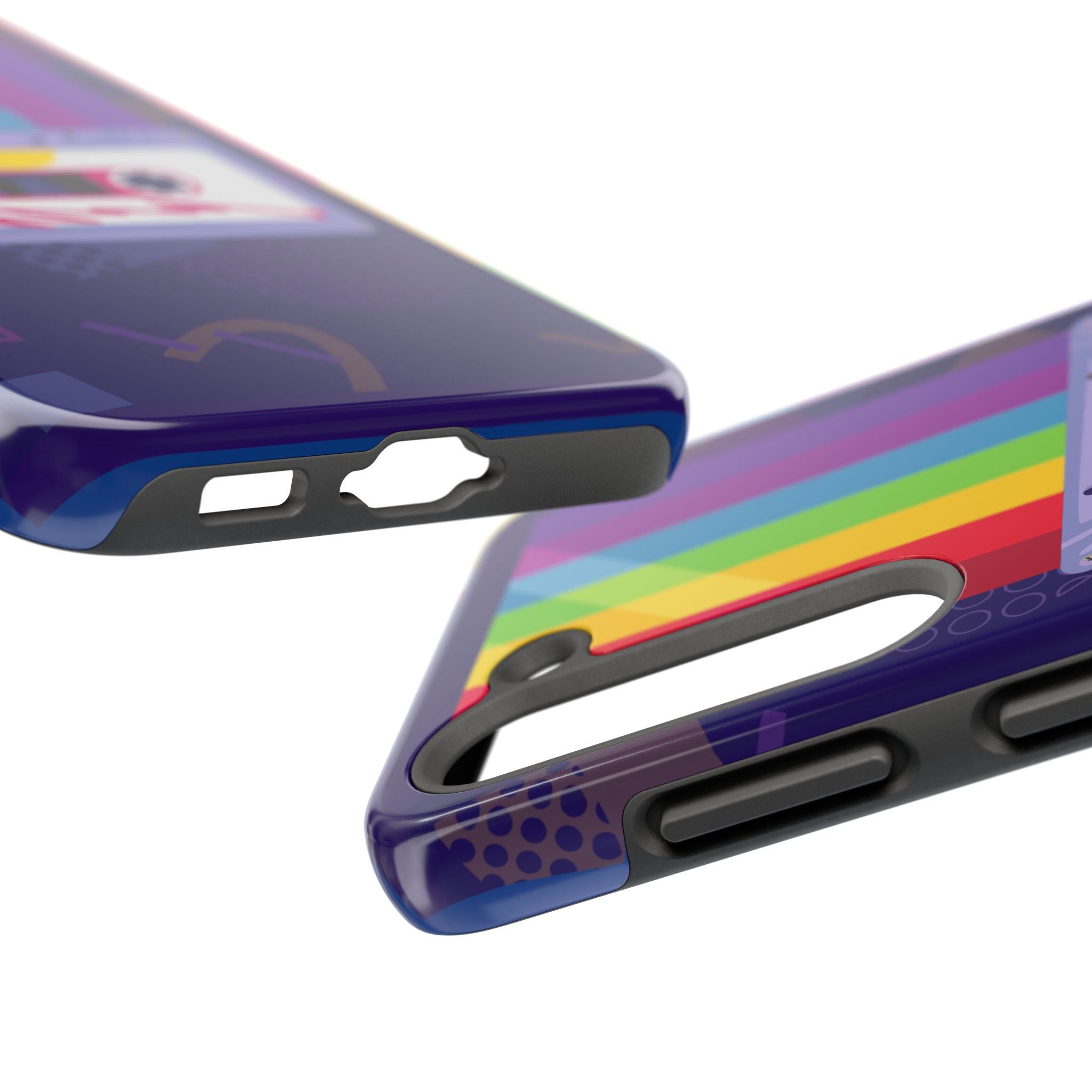 80s–90s Cassette Rainbow Phone Case 📼🌈📱