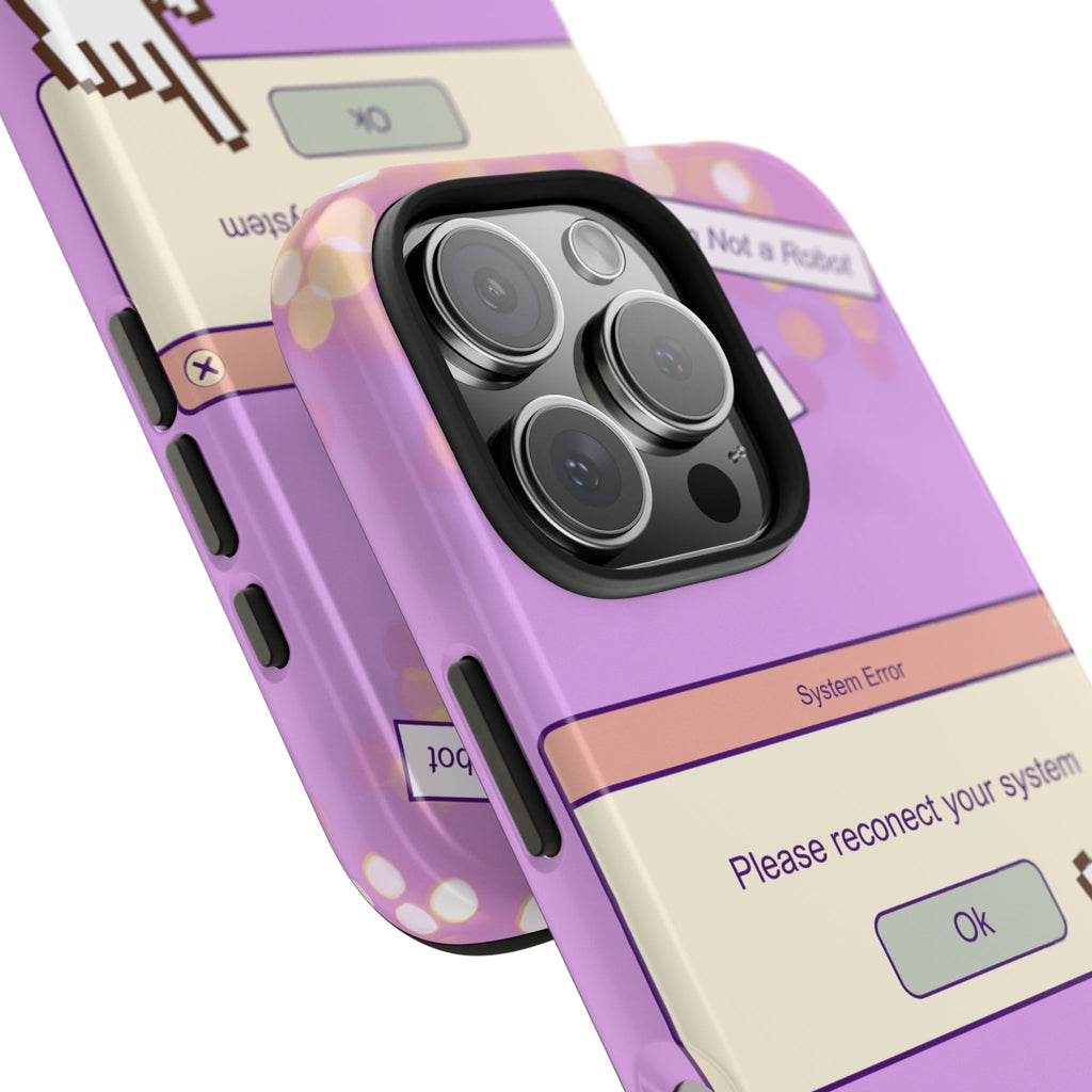 Y2K I’m Not a Robot System Error Phone Case 🤖💻📱
