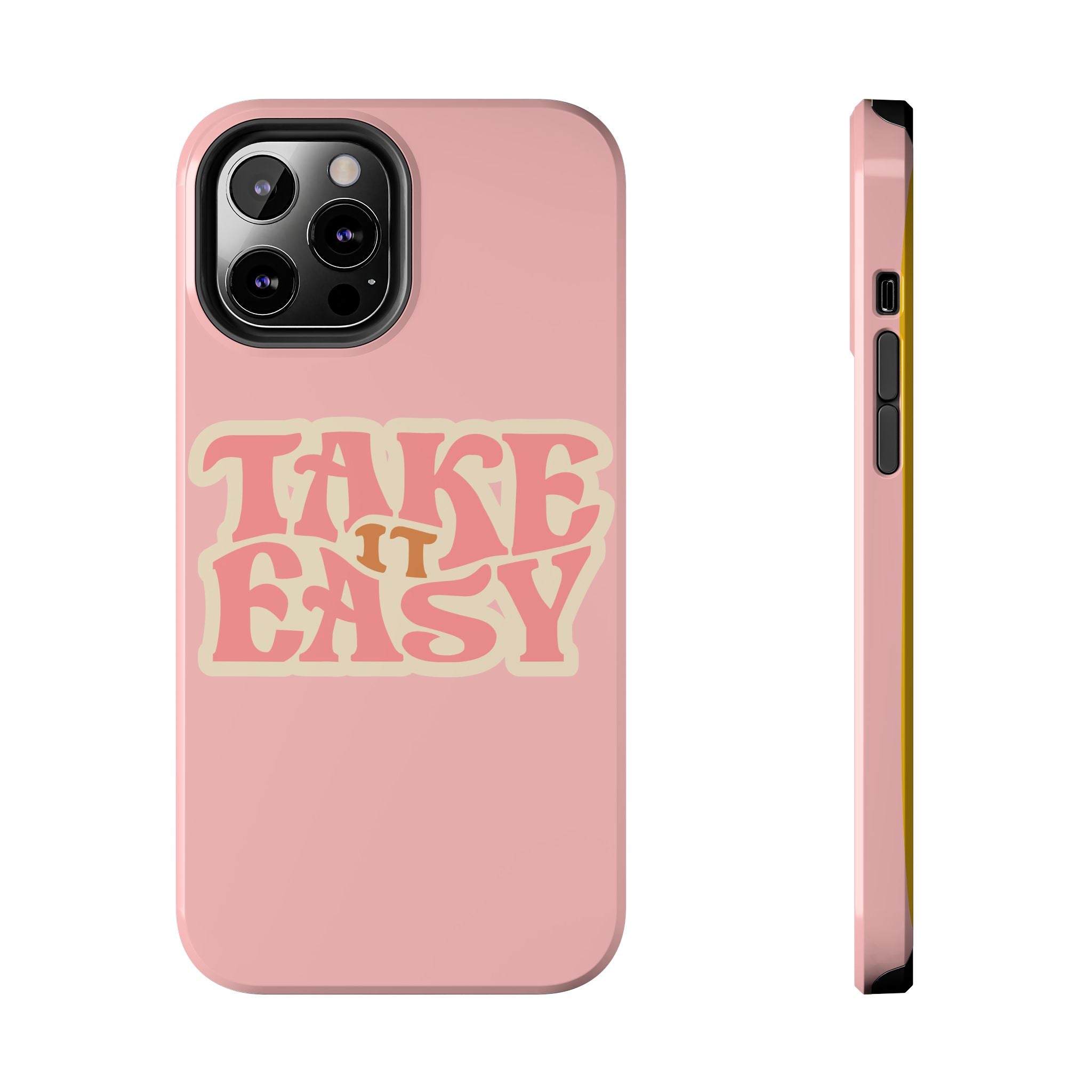 60s Pink Take It Easy Phone Case 🌸✌️📱