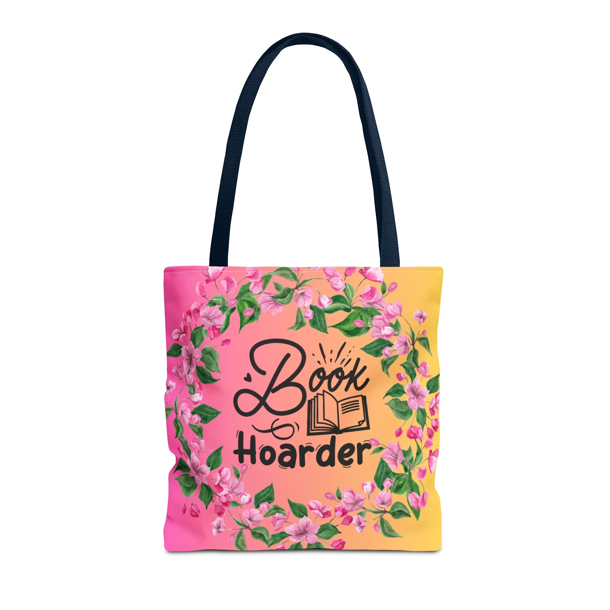 💖 60s–90s Book Hoarder Retro Tote Bag – Bright Pink & Yellow