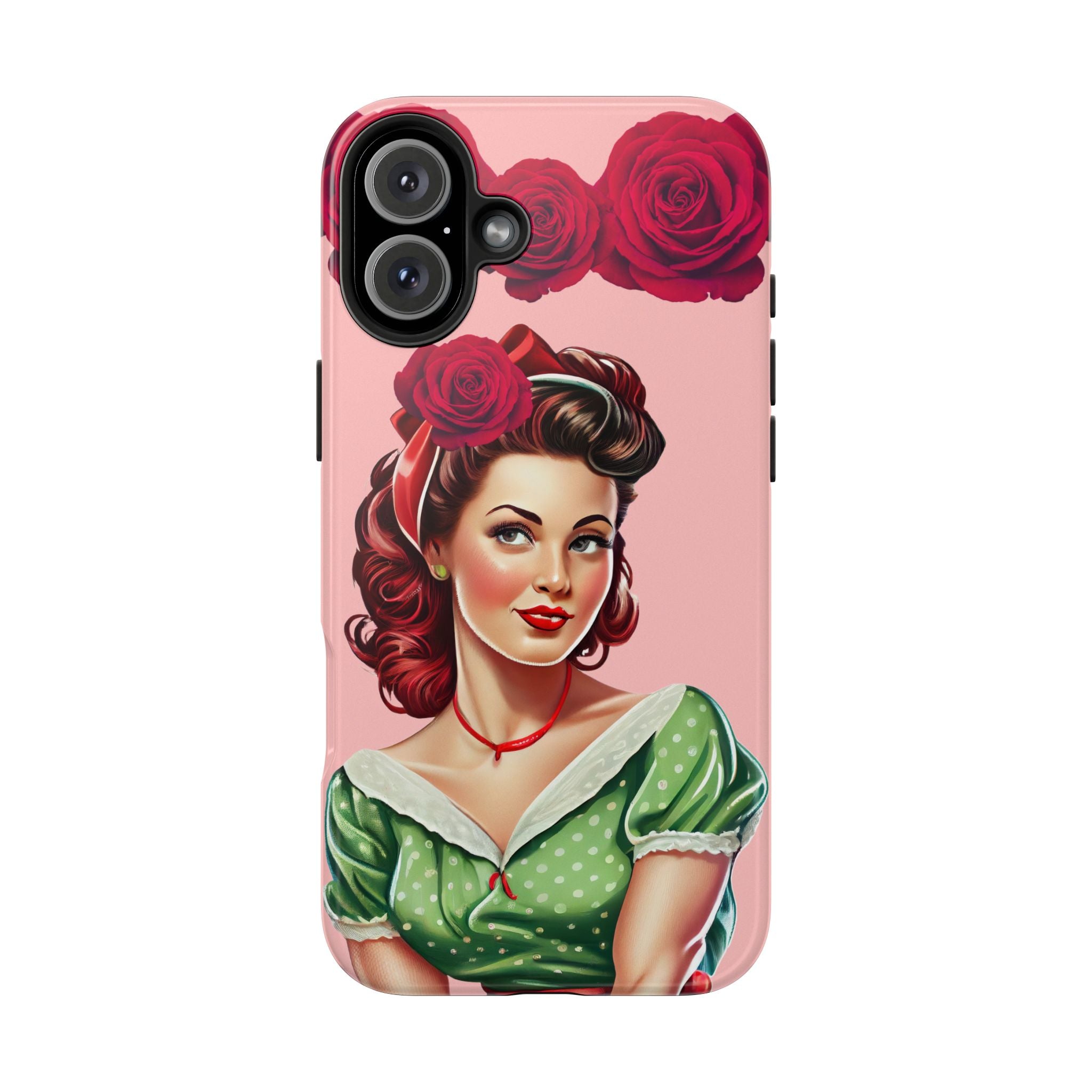50s Rose Pinup Romance Phone Case 🌹💕📱