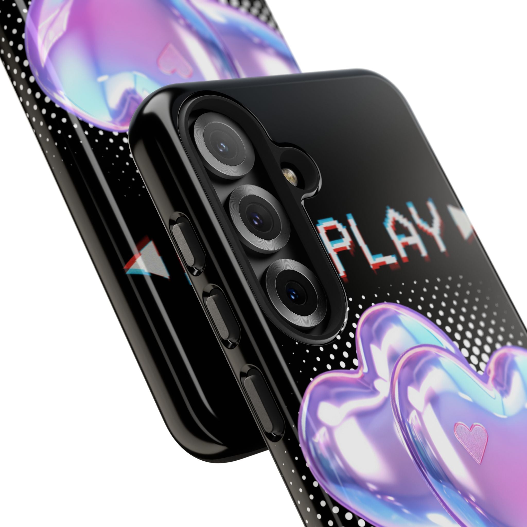 Y2K Black Play Barcode Phone Case 📱🖤