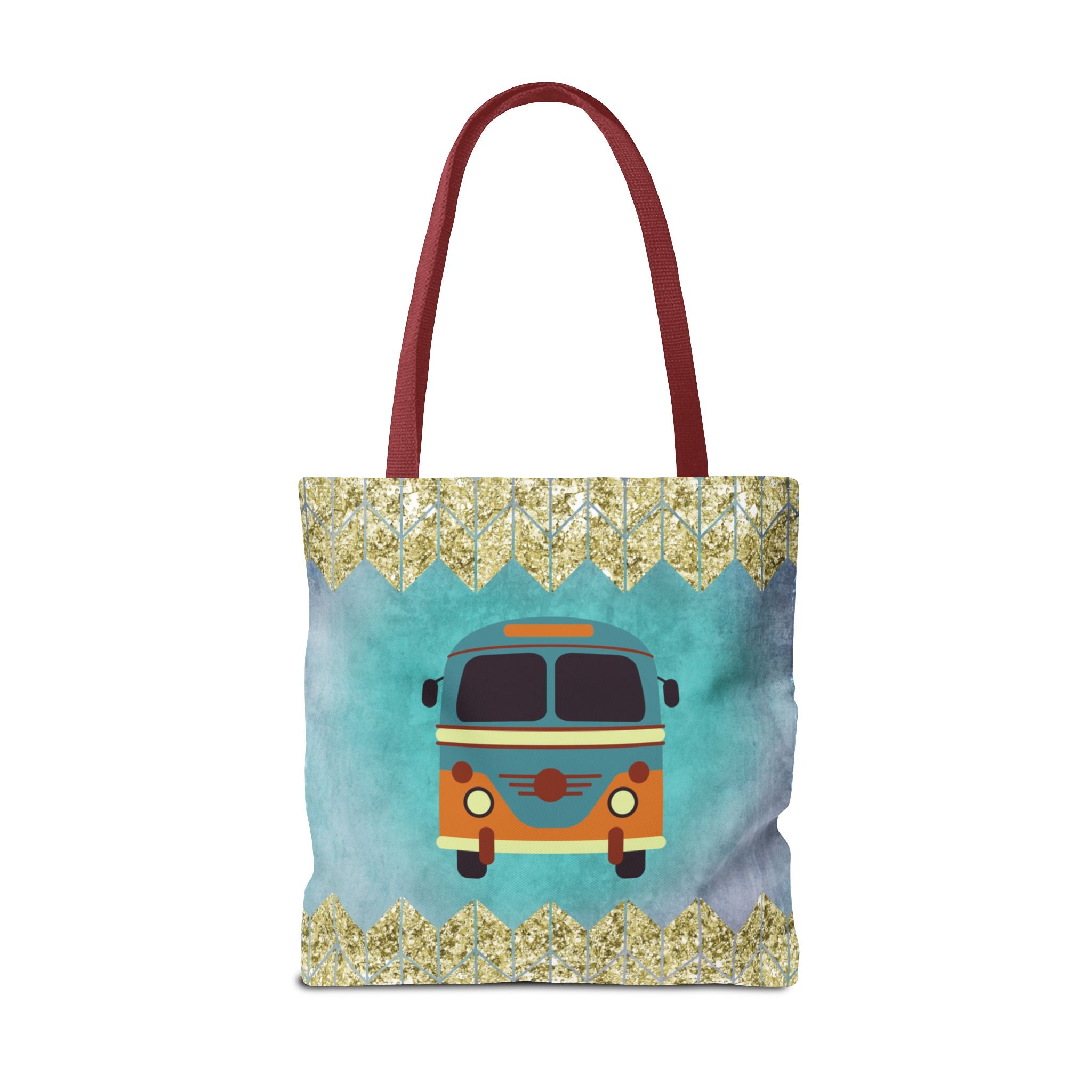 🌈 70s Hippie Soul Van Retro Tote Bag
