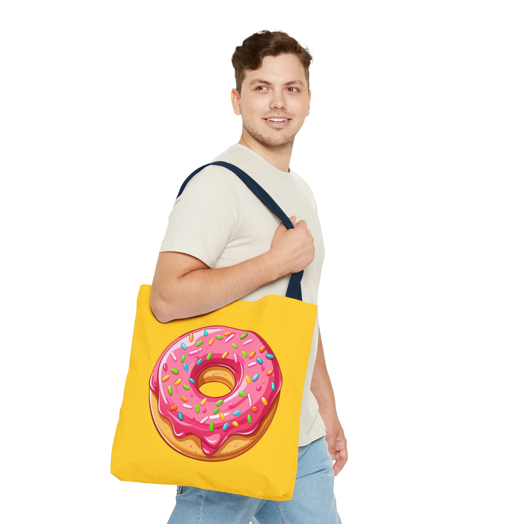🍩 90s Donut Tote Bag – Bright Sprinkles 🍩