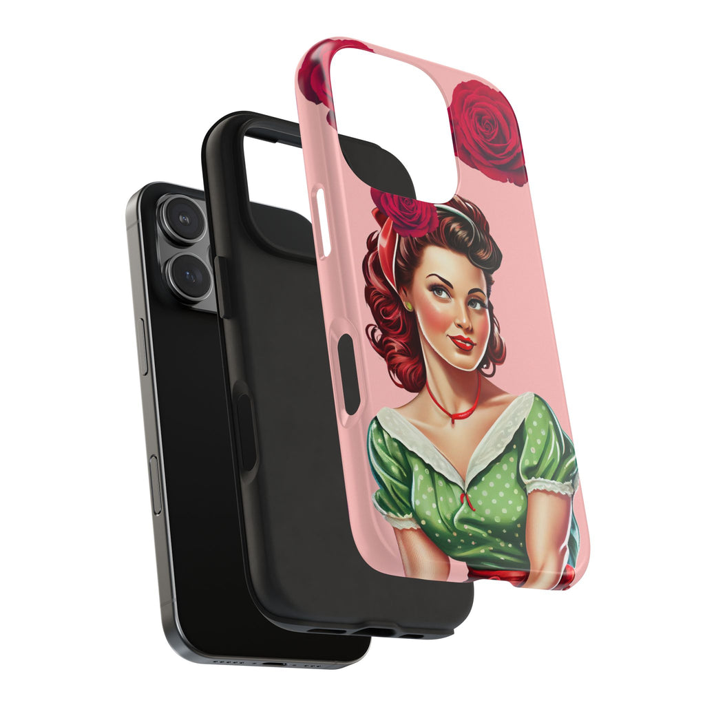 50s Rose Pinup Romance Phone Case 🌹💕📱
