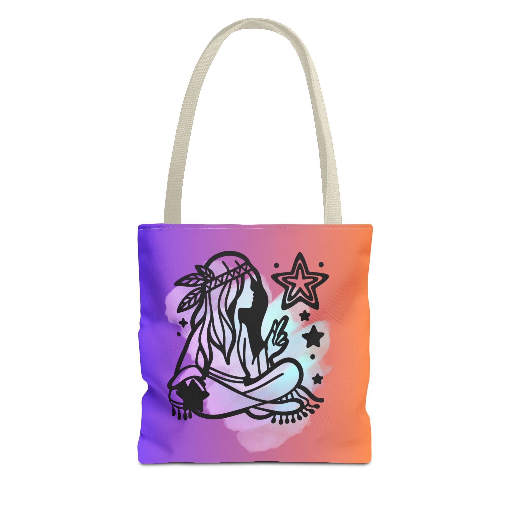 🌙✨ 60s - 70s Moon Child Tote Bag 🌼🌈