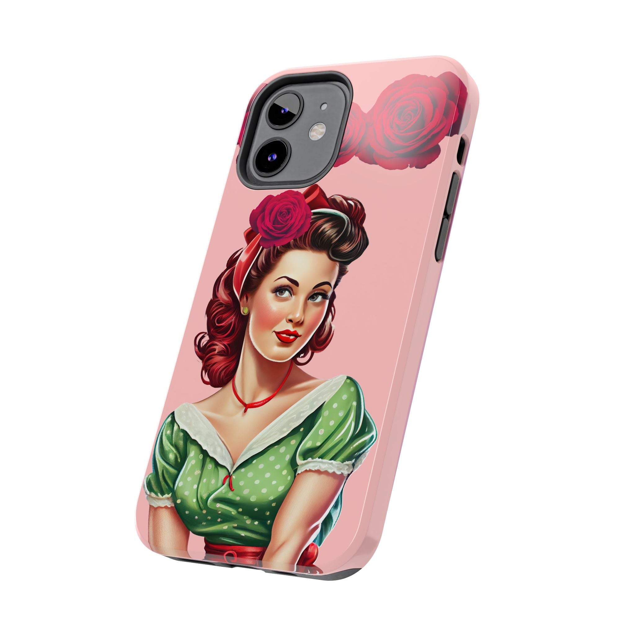 50s Rose Pinup Romance Phone Case 🌹💕📱