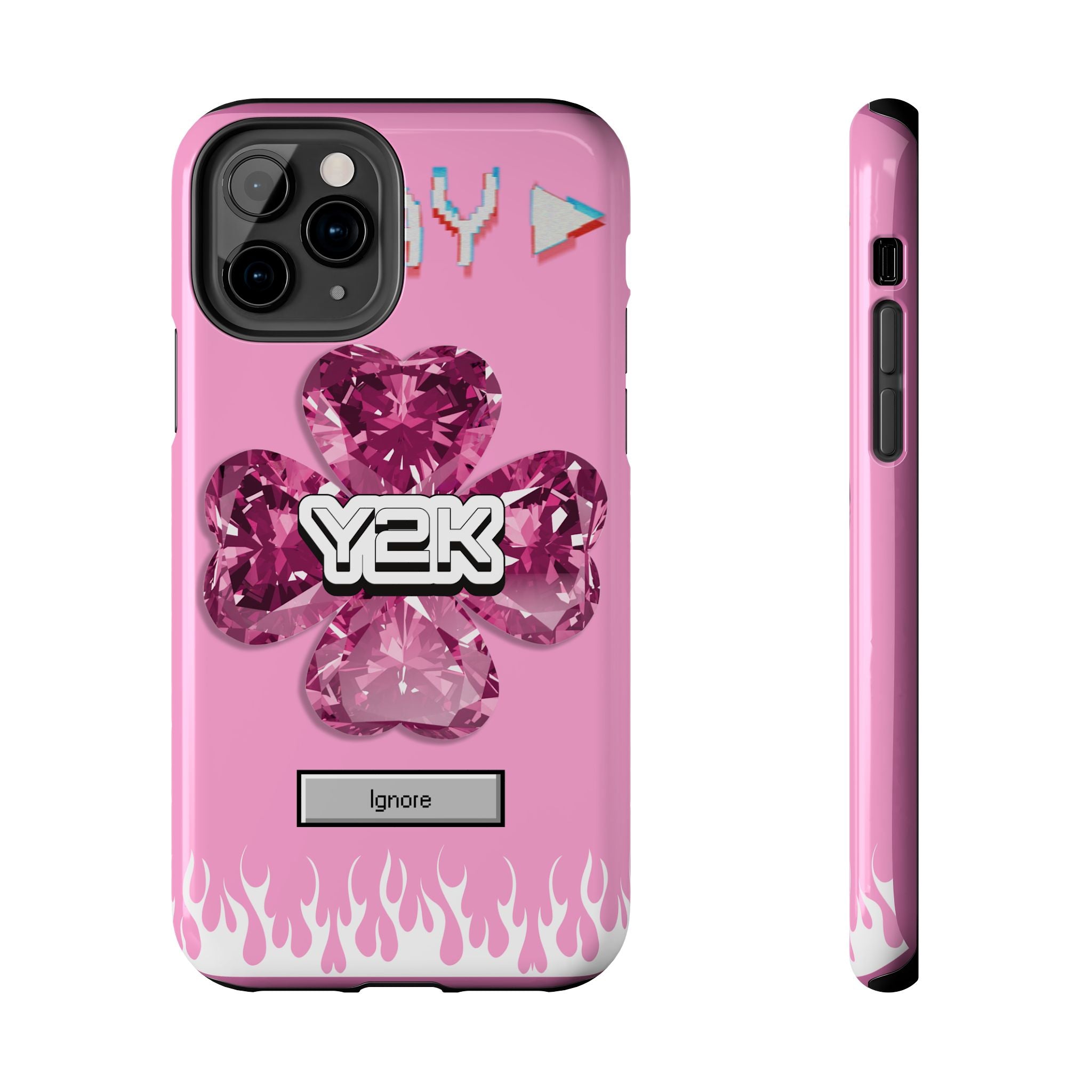 Y2K Play Ignore Sweet Pink Phone Case 💗📱