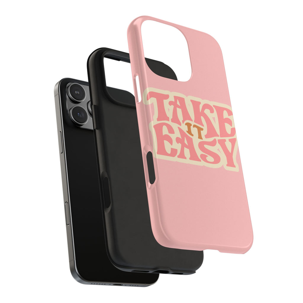 60s Pink Take It Easy Phone Case 🌸✌️📱