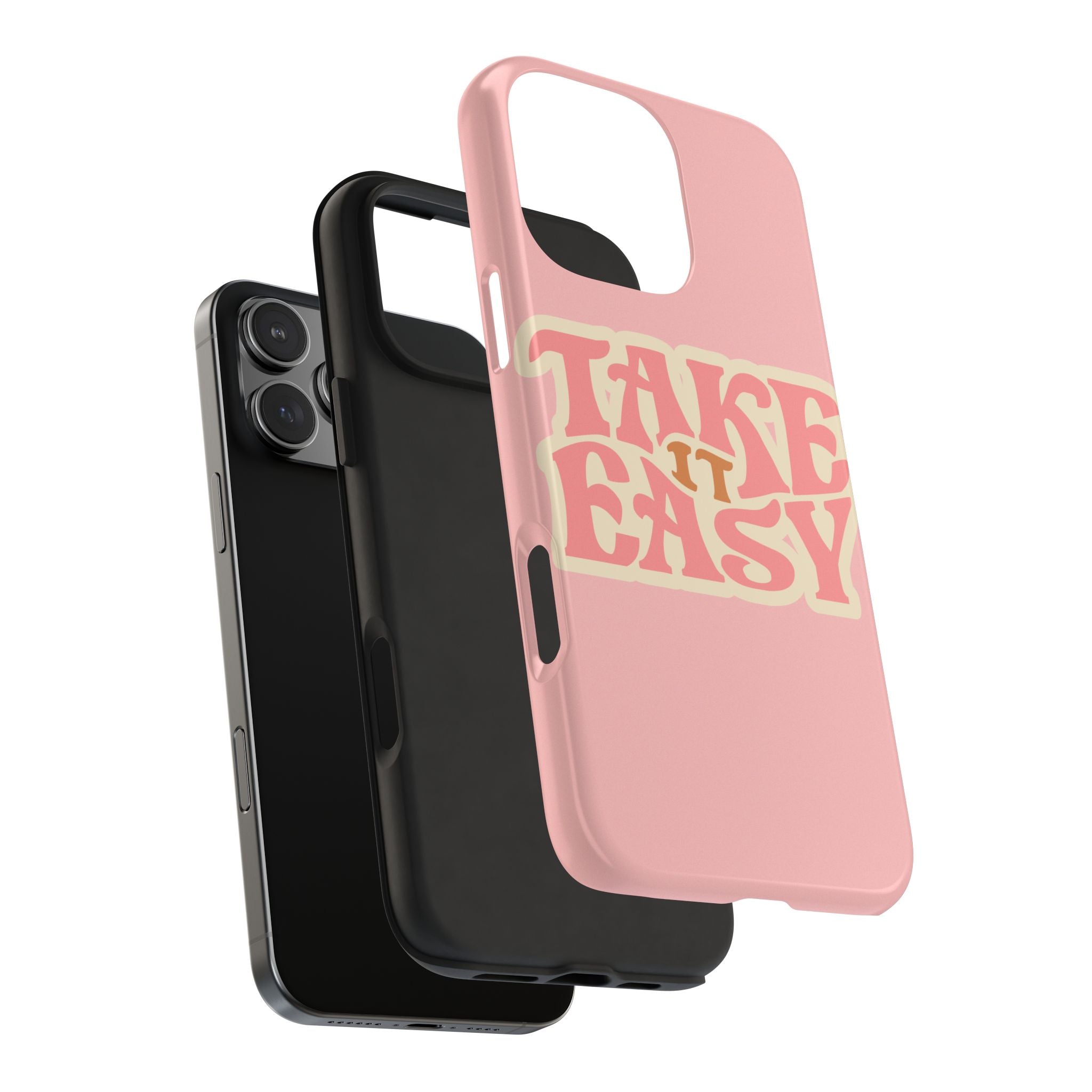 60s Pink Take It Easy Phone Case 🌸✌️📱