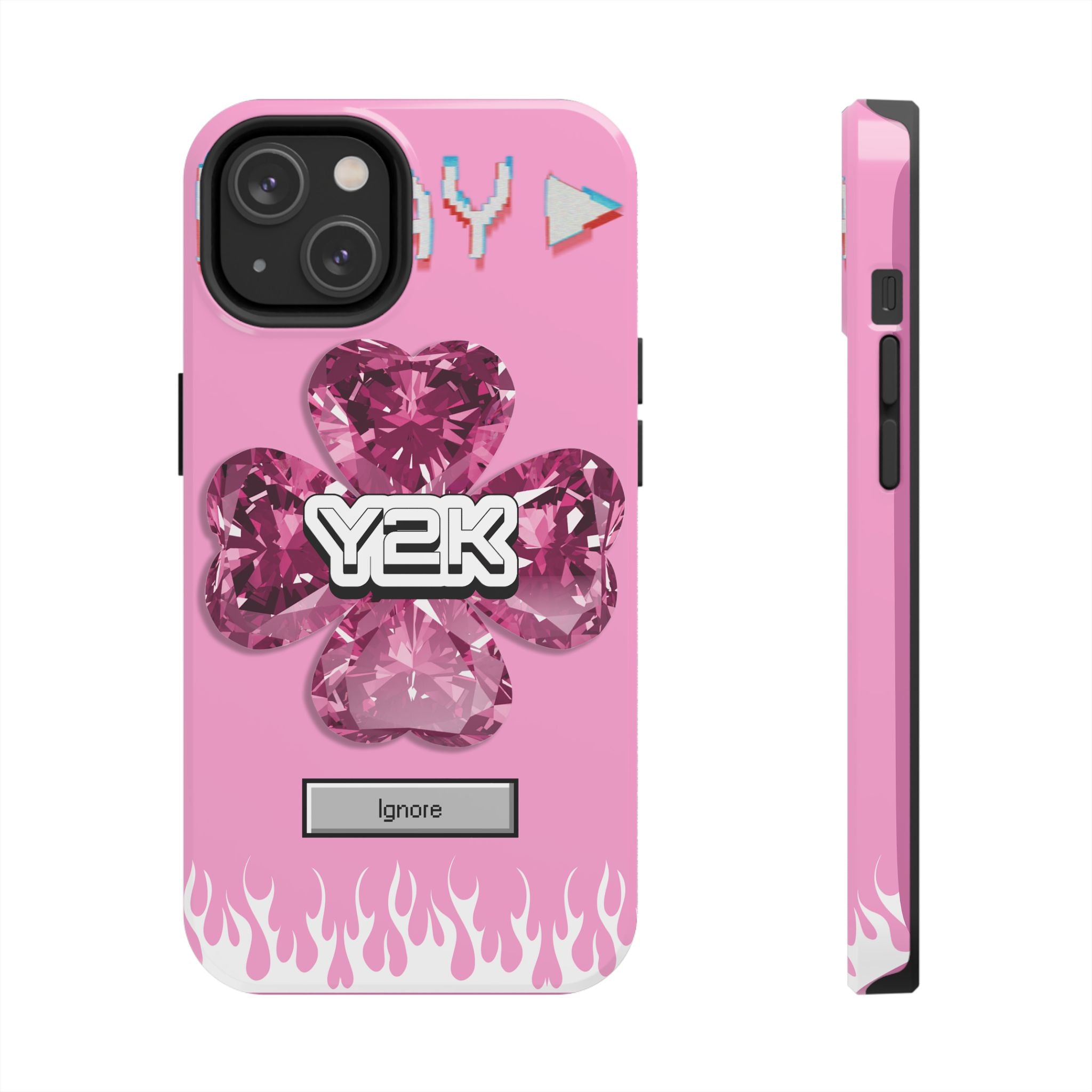 Y2K Play Ignore Sweet Pink Phone Case 💗📱