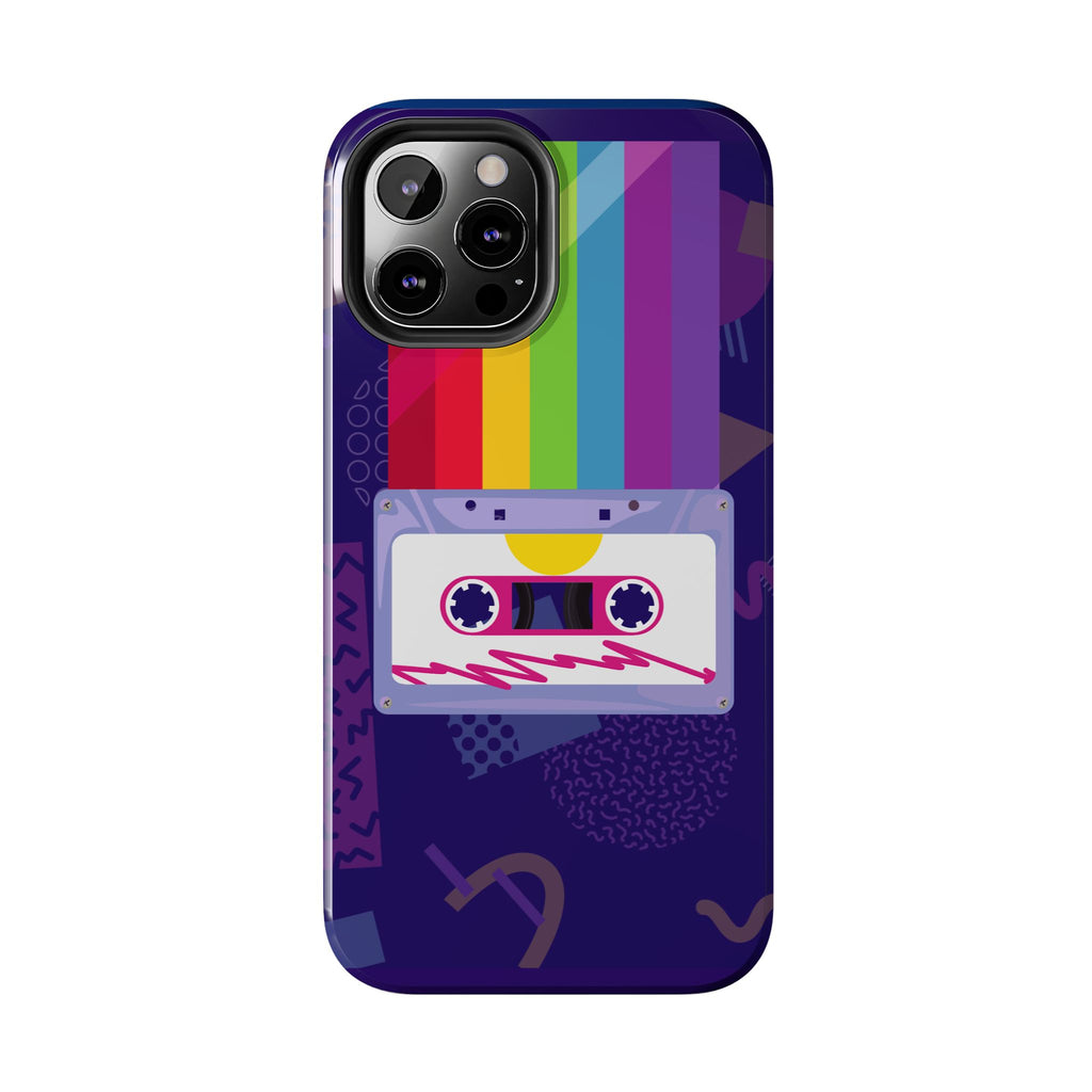 80s–90s Cassette Rainbow Phone Case 📼🌈📱