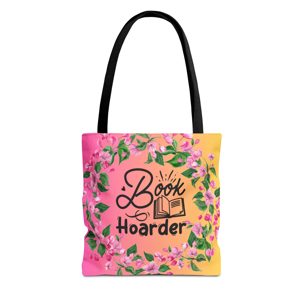 💖 60s–90s Book Hoarder Retro Tote Bag – Bright Pink & Yellow