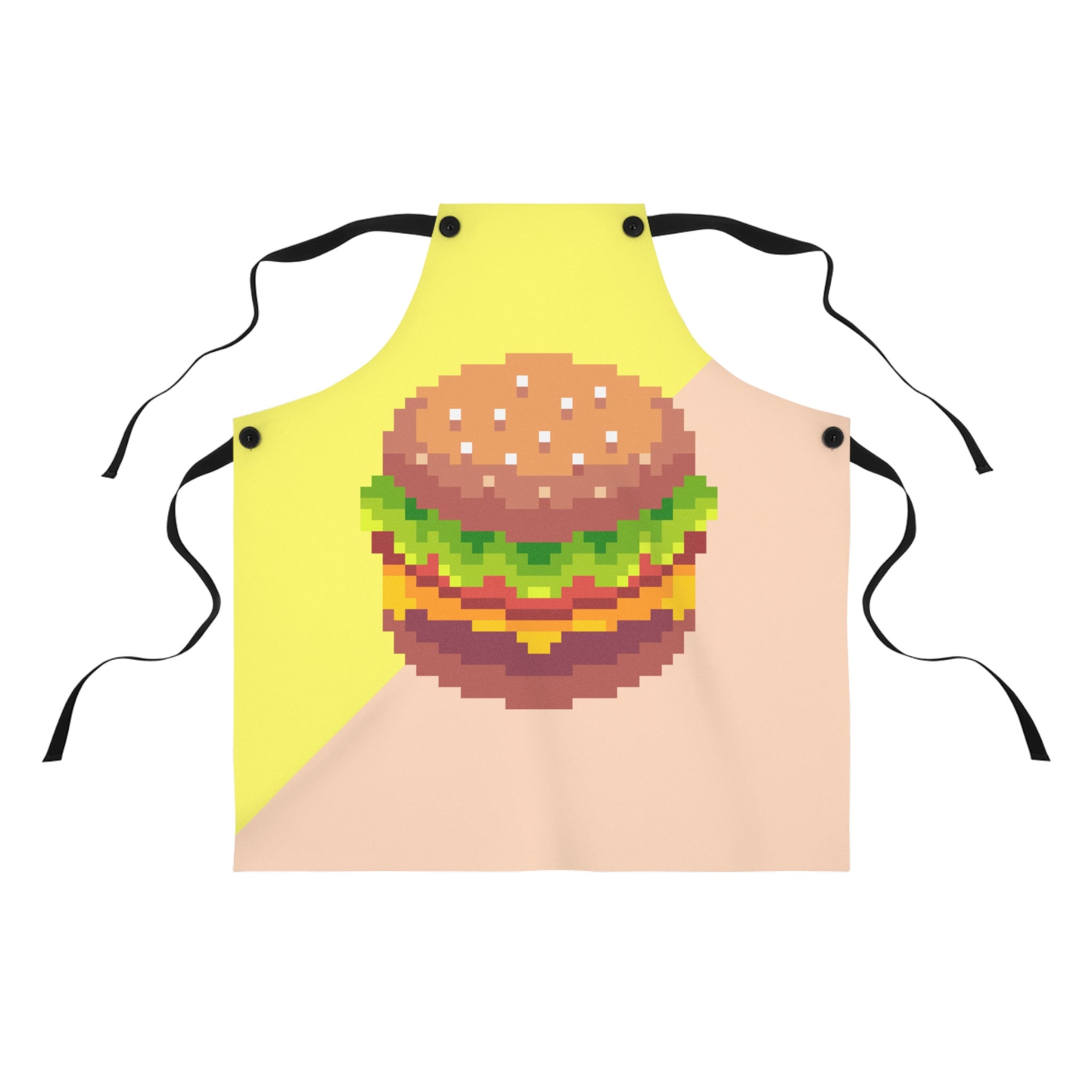 Y2K Pixel Burger Cooking Apron 🍔🎮👩‍🍳