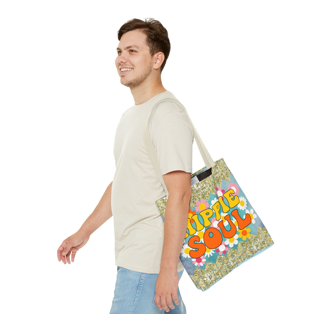 🌈 70s Hippie Soul Van Retro Tote Bag