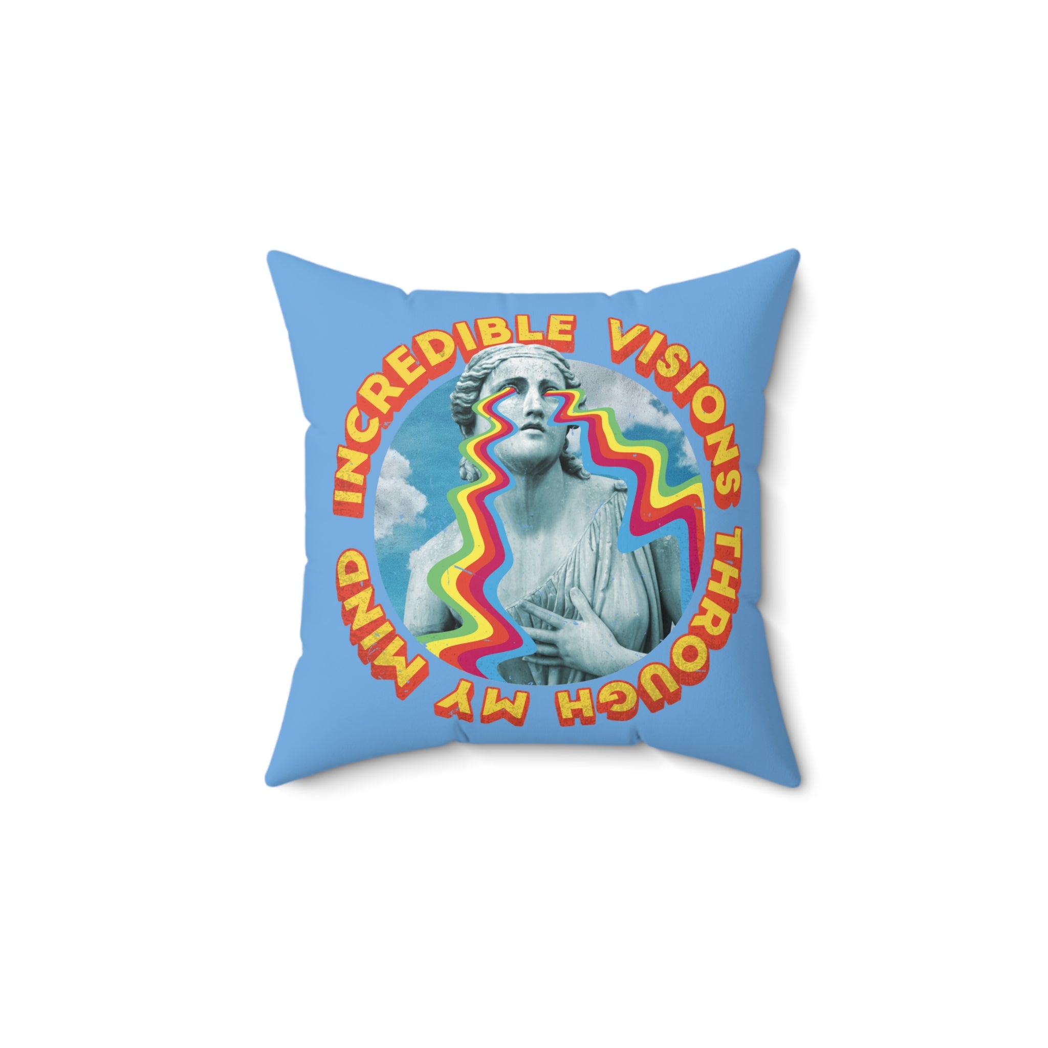 Incredible Visions Through My Mind 70s Pillow