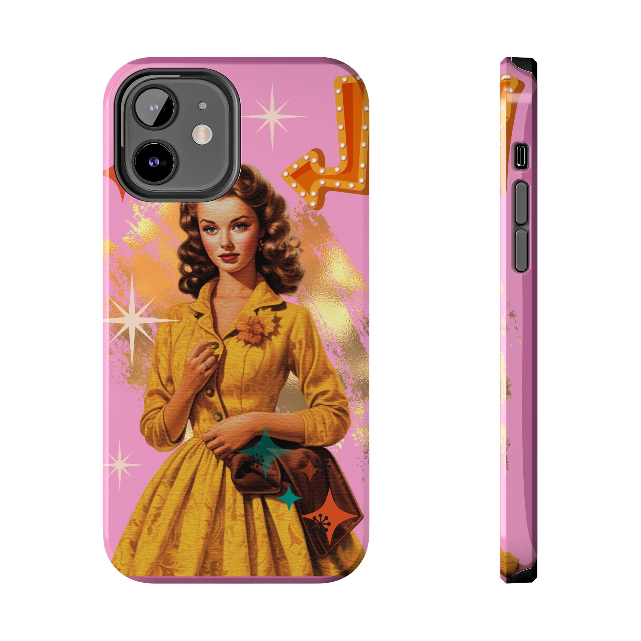 50s Pink Glam Retro Phone Case 💖📱