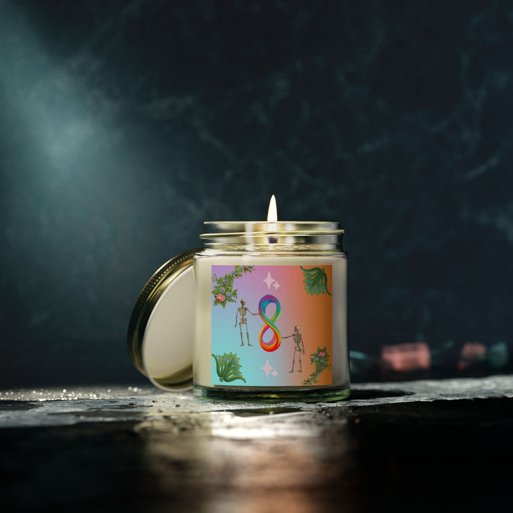 💀 Infinite Skellie Floral Candle