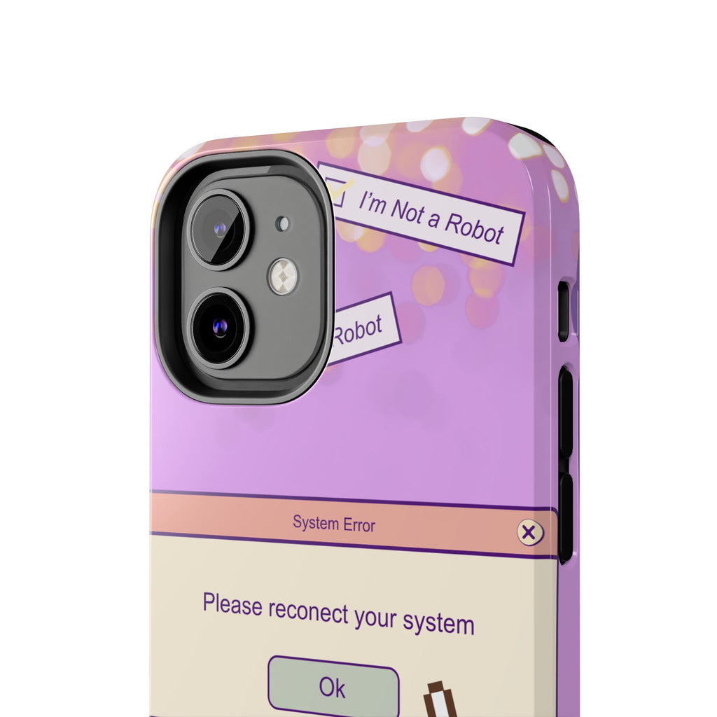 Y2K I’m Not a Robot System Error Phone Case 🤖💻📱