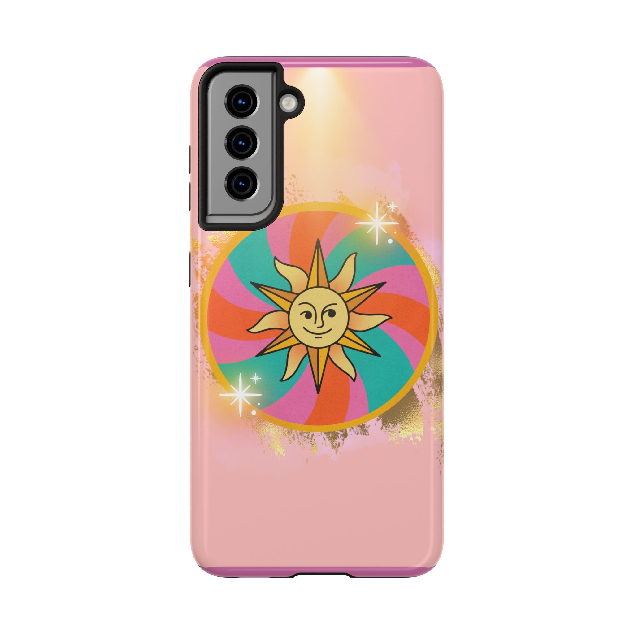 70s Sunshine Tarot Gold Mystical Phone Case 🔮☀️📱