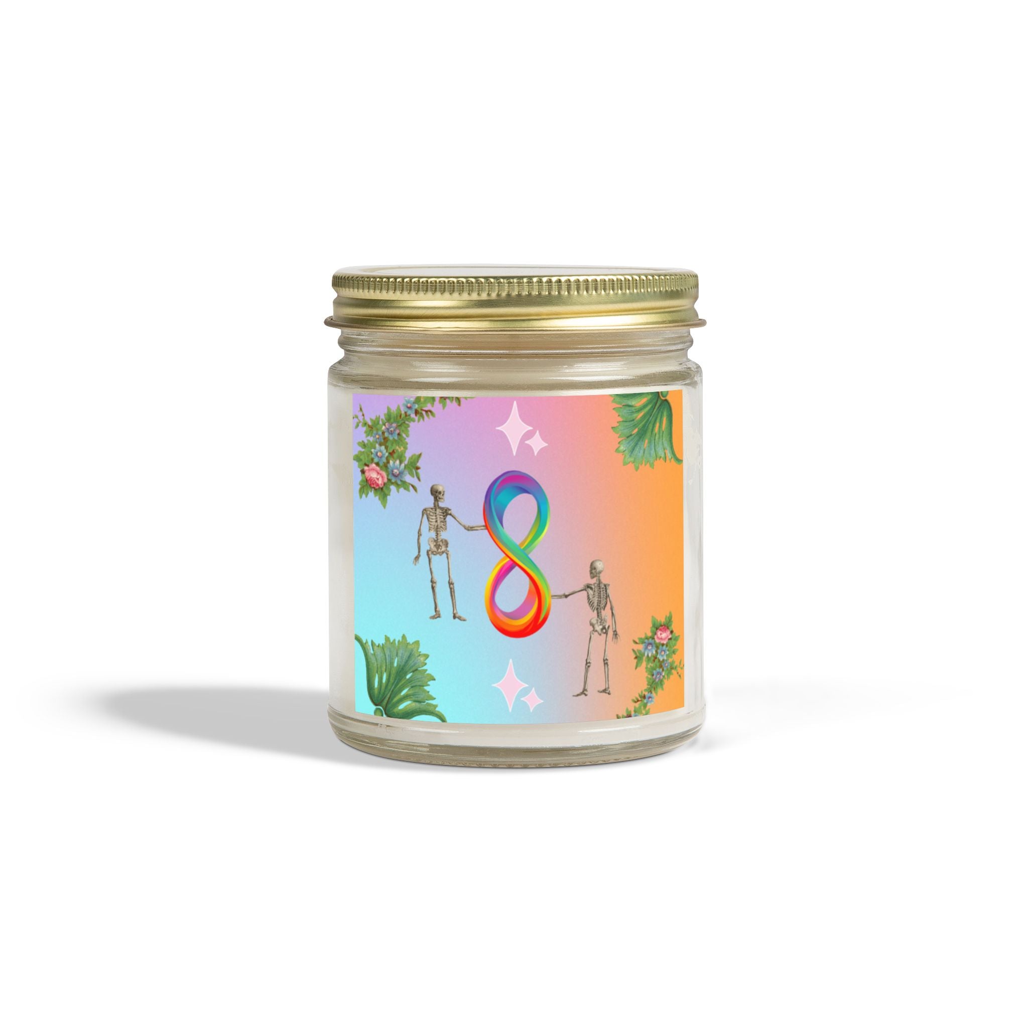 💀 Infinite Skellie Floral Candle