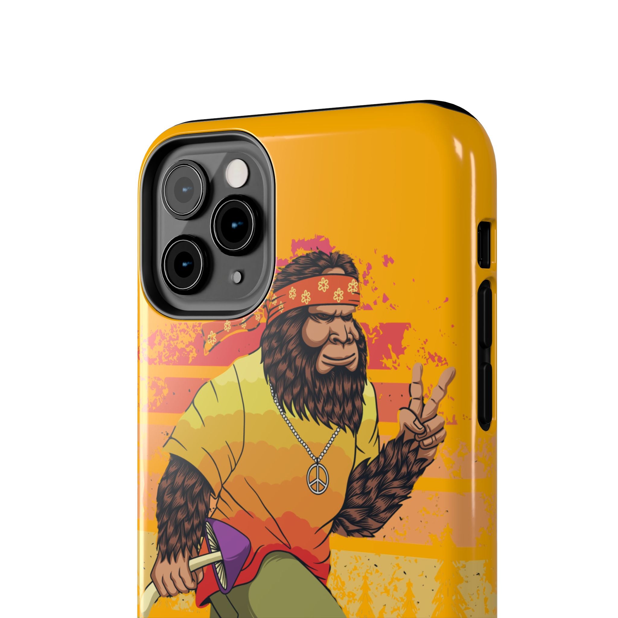 70s Bigfoot Mushroom Hunting Peace Phone Case 🍄✌️