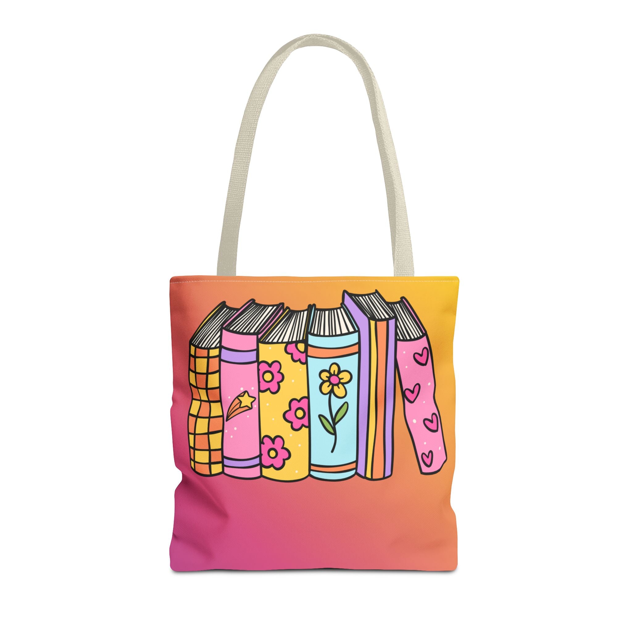 💿 90s Book Collector Bright Books Tote Bag