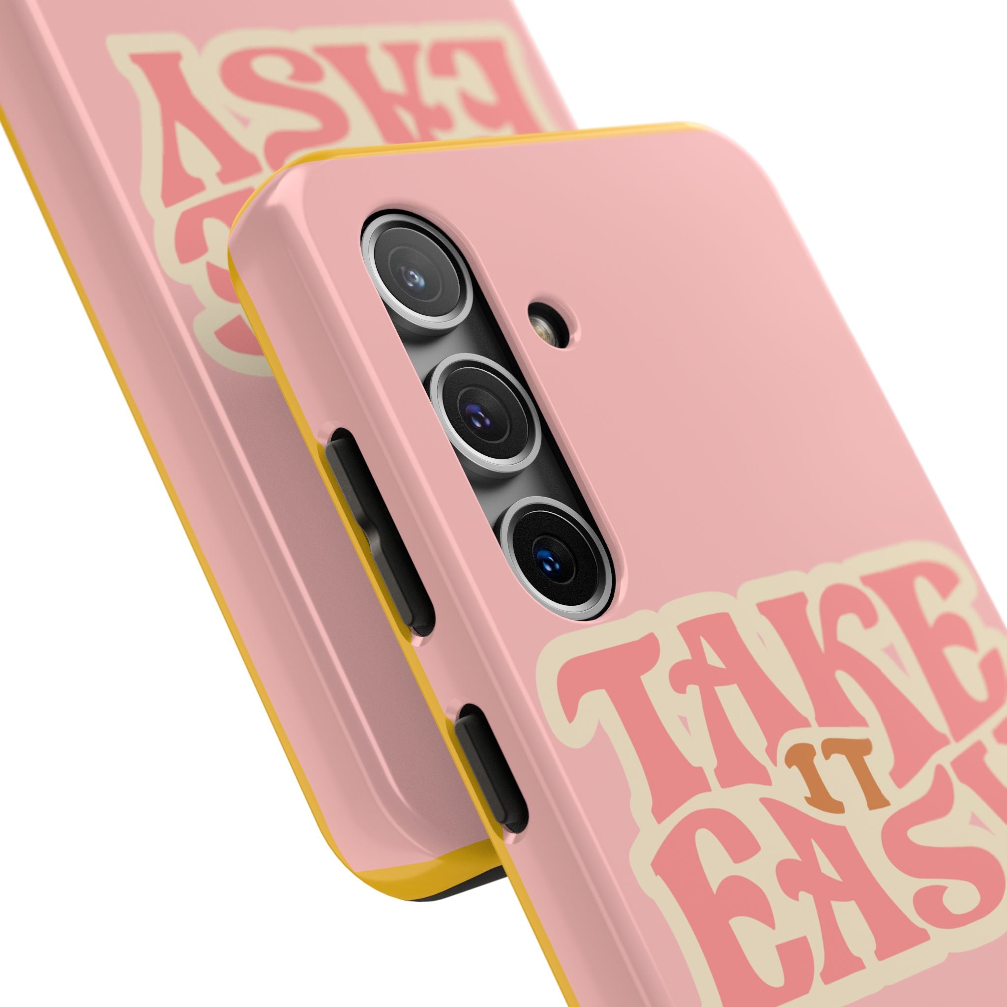 60s Pink Take It Easy Phone Case 🌸✌️📱