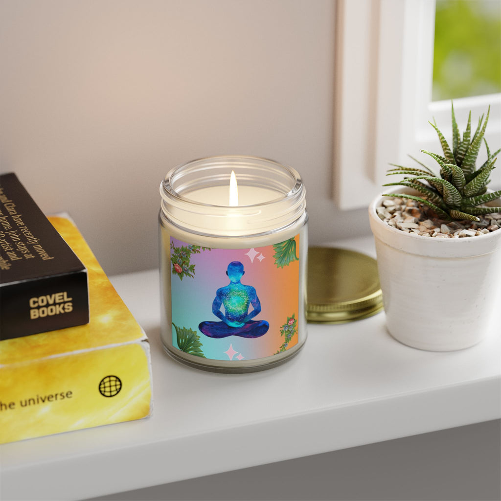 🌸 Peace Meditation Floral Candle 🕊️