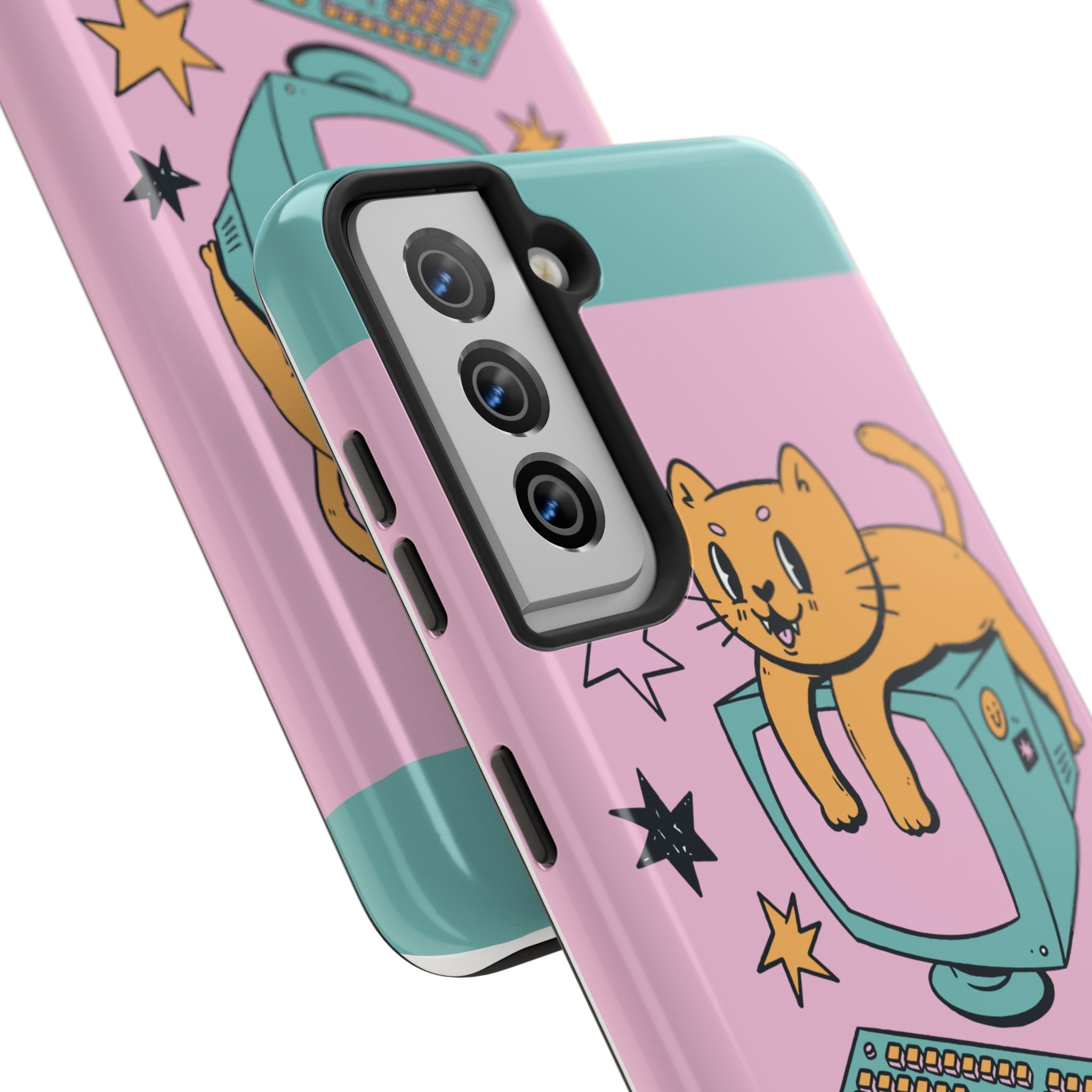 90s Cat and Computer Phone Case 🐱💾