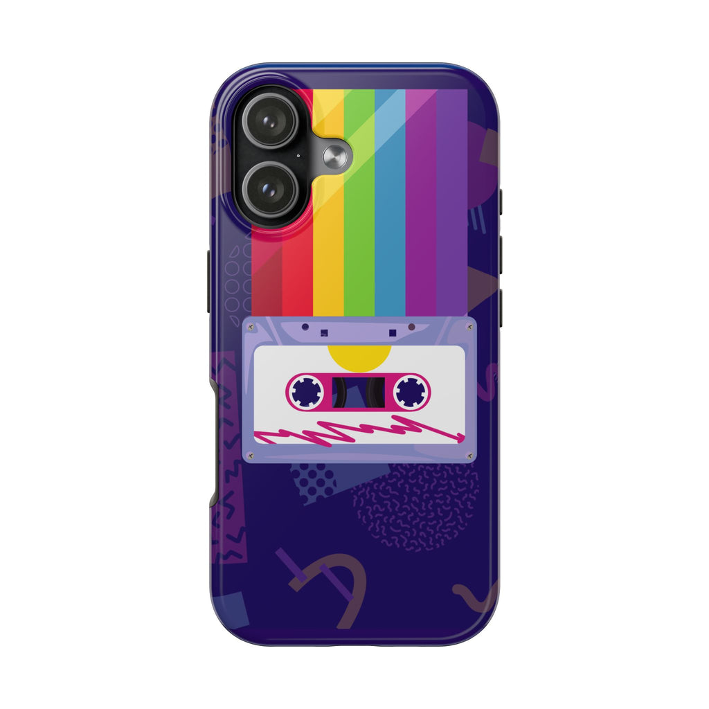 80s–90s Cassette Rainbow Phone Case 📼🌈📱