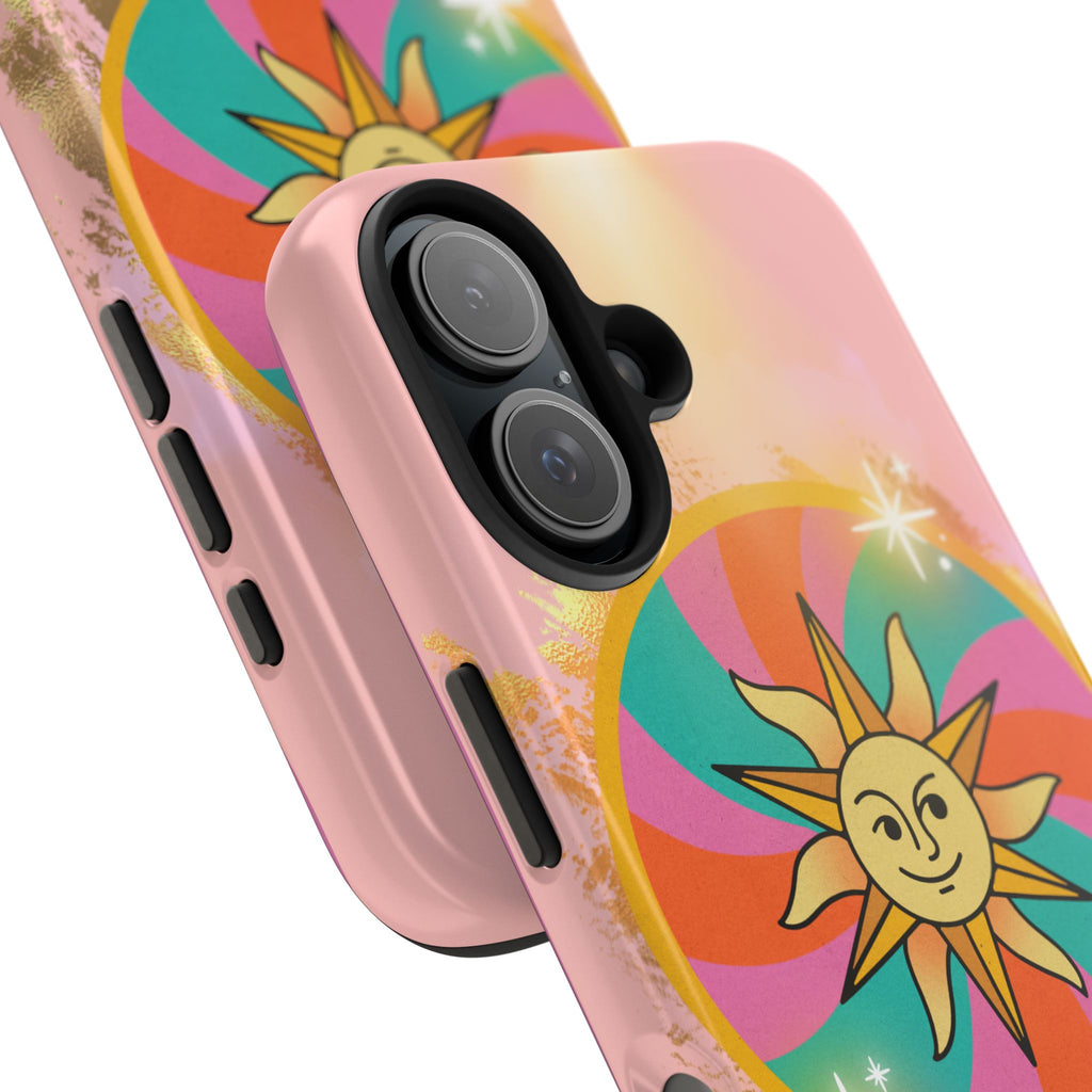 70s Sunshine Tarot Gold Mystical Phone Case 🔮☀️📱