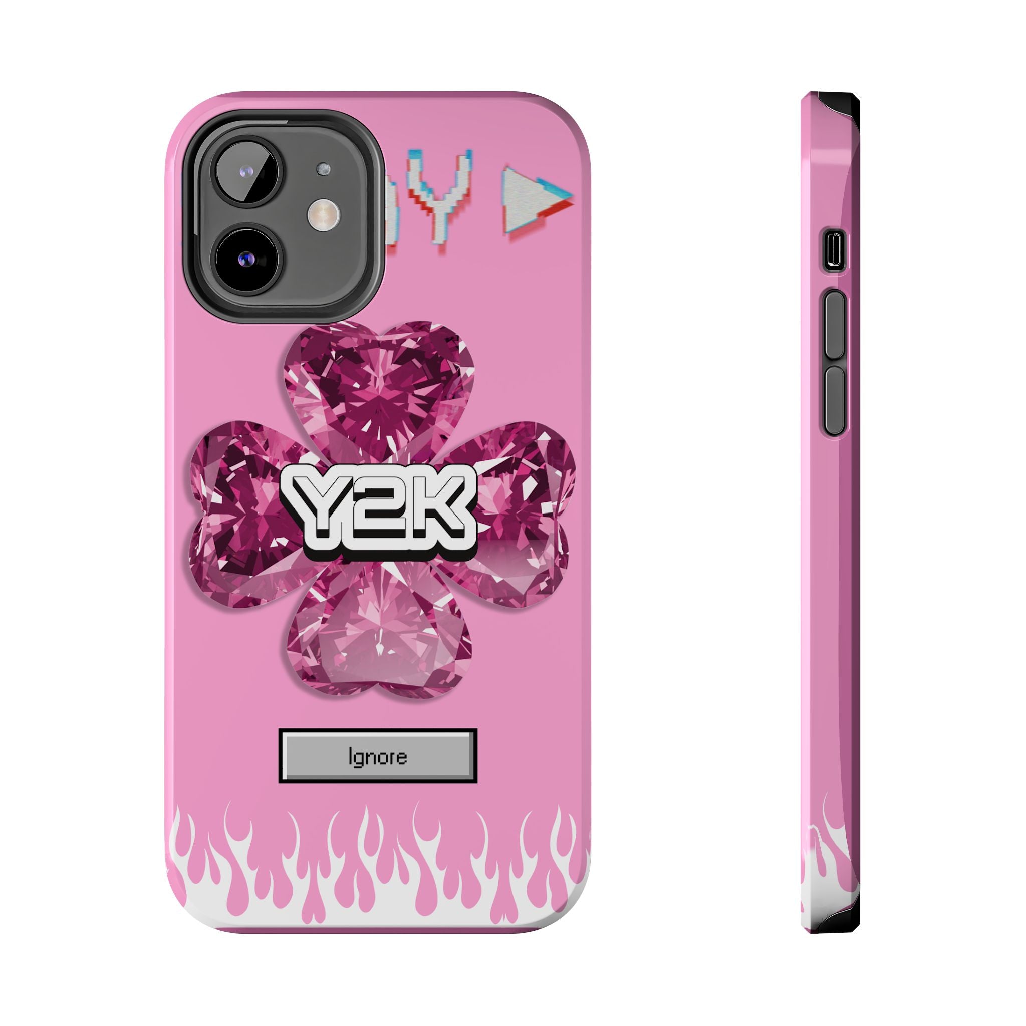 Y2K Play Ignore Sweet Pink Phone Case 💗📱
